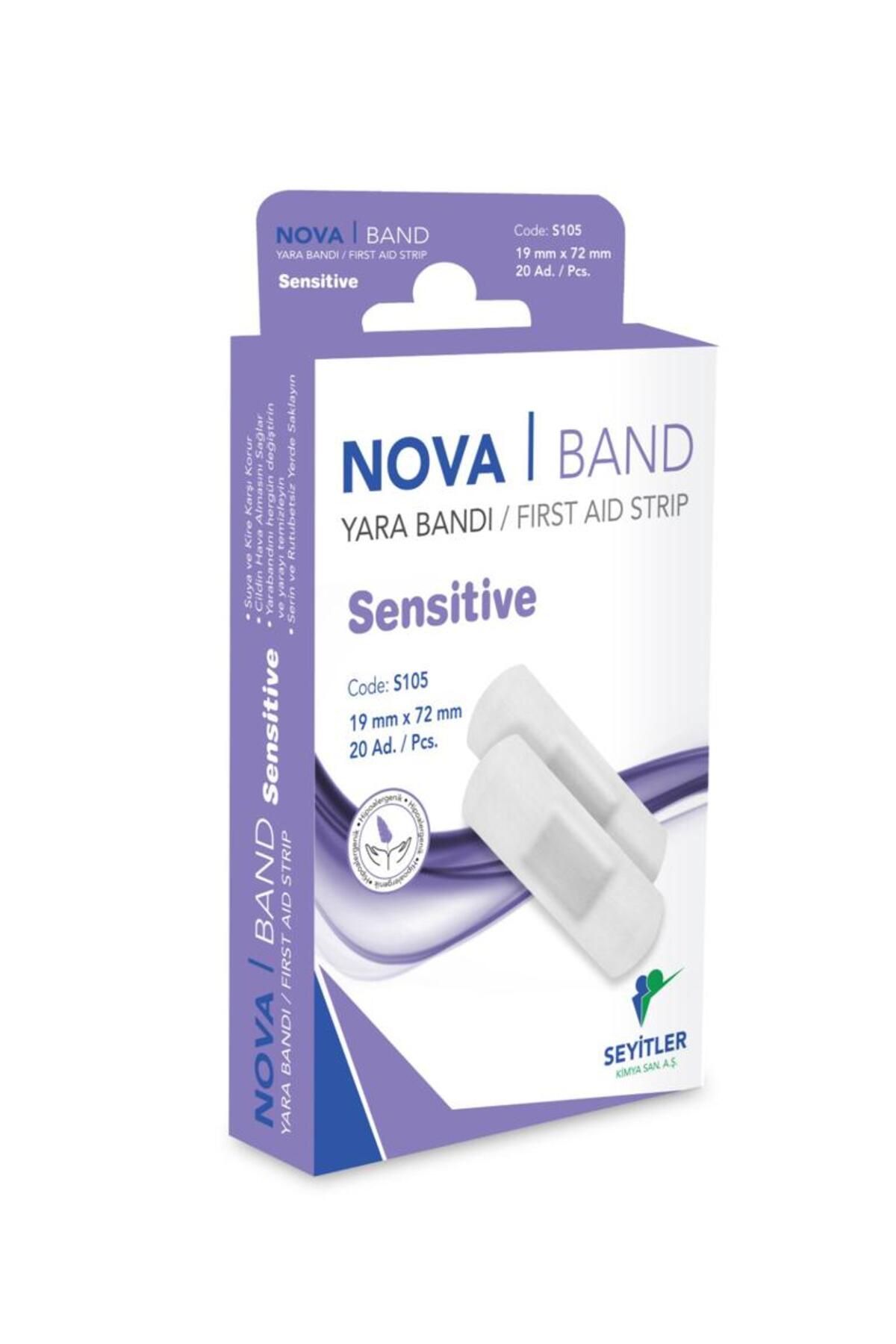 Nova Band Sensitive Hassas Yara Bandı 20 Adet 1 Kutu