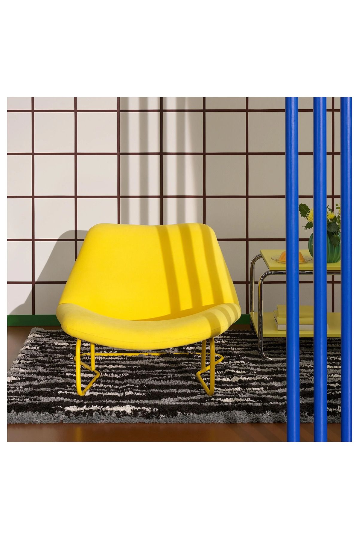IKEA genç ve hareketli hakebo sarı tekli koltuk akdenizshop