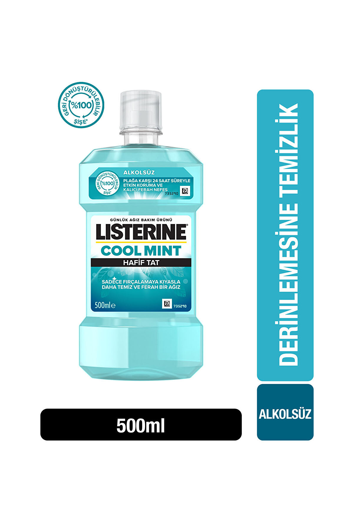 Listerine Cool Mint Hafif Tat Ağız Bakım Suyu 500 ml