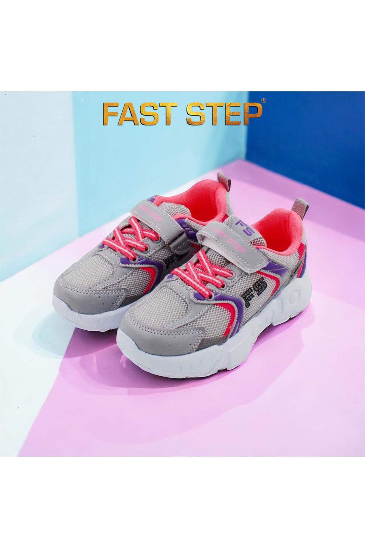 Fast Step Unisex Spor Rahat Taban Hafif Sneaker Cırt Cırtlı Yazlık Çocuk Ayakkabı 868xcaf2110