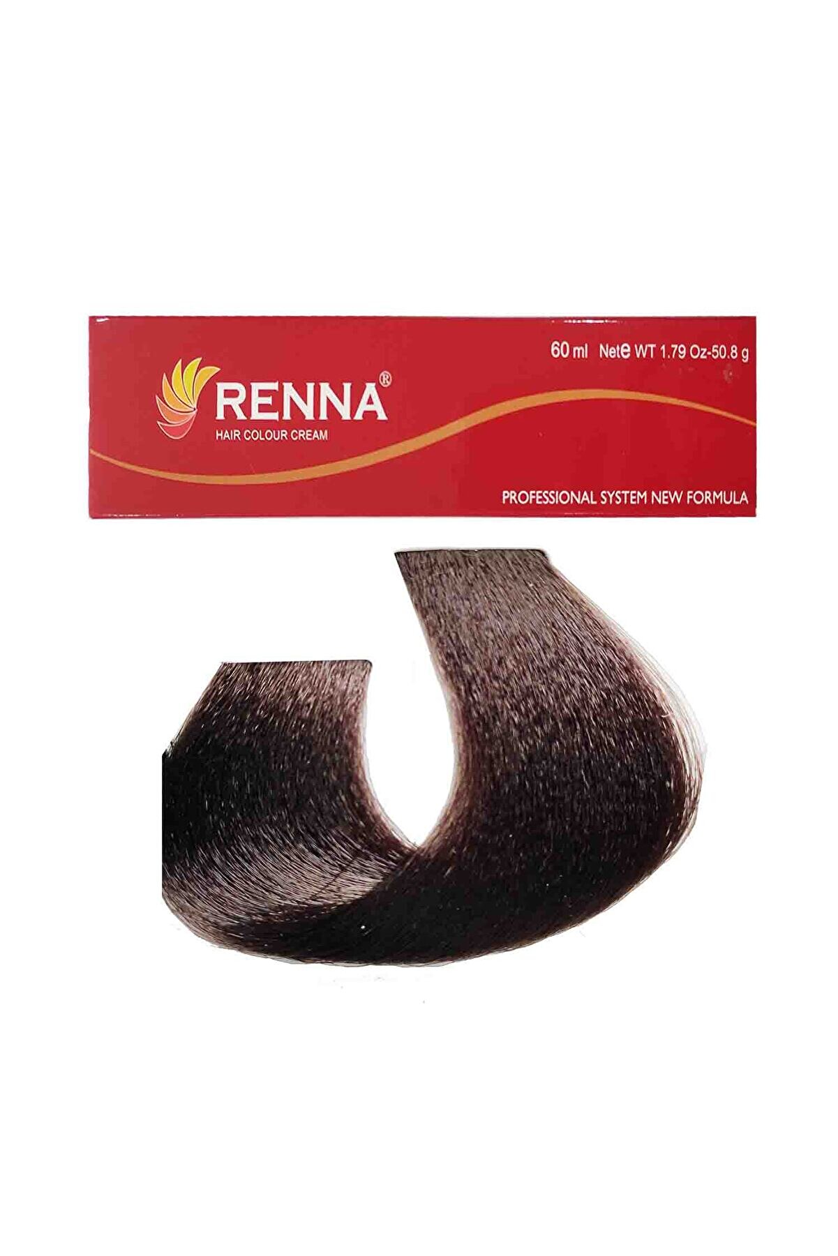Renna Saç Boyası Tüp 60 ml - 5-1 Küllü Açık Kahve