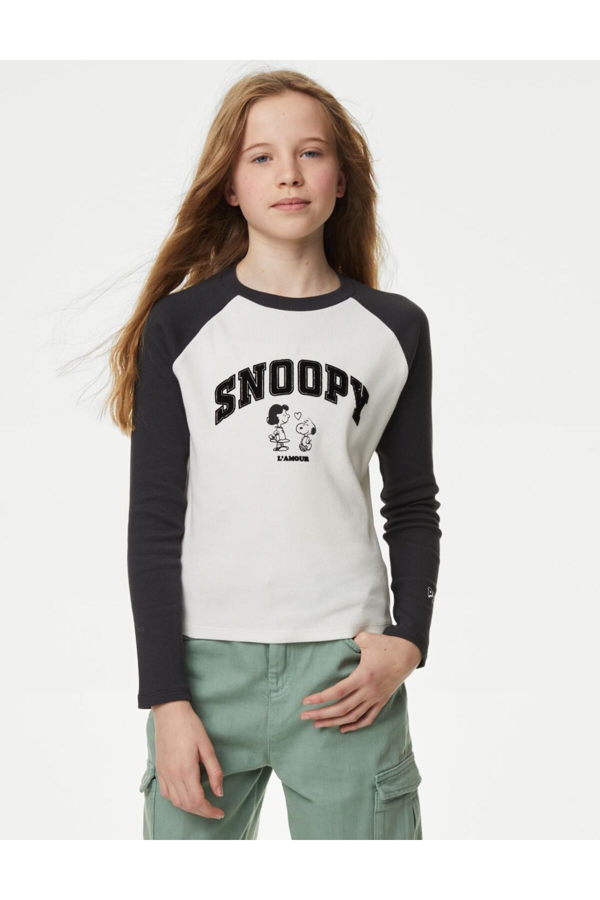 Marks & Spencer Pamuklu Snoopy™ T-Shirt (6-16 Yaş)