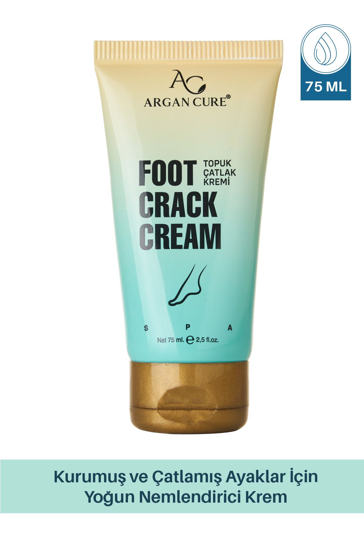 Argan Cure Topuk Çatlak Kremi - Foot Crack Cream 75 Ml