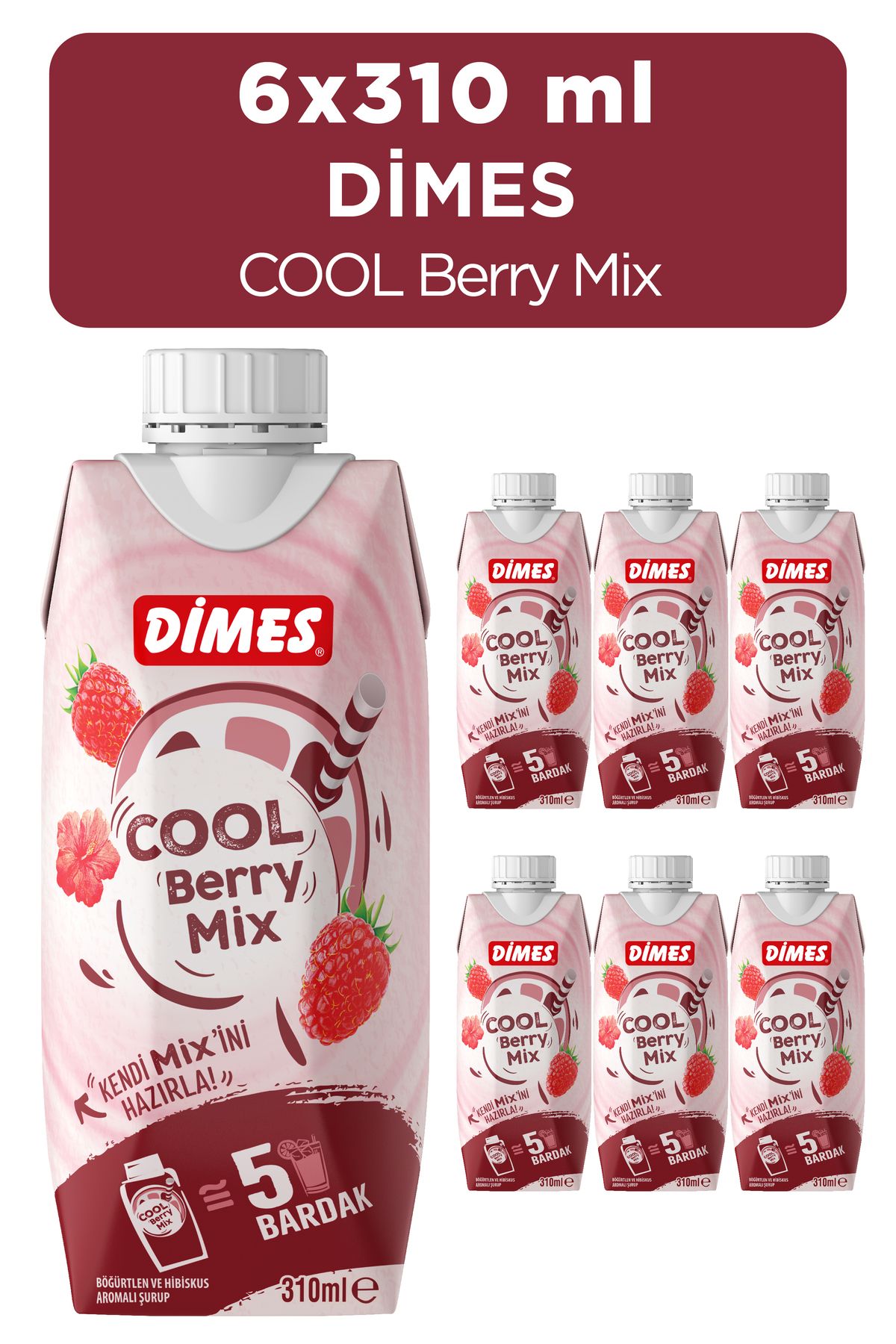 Dimes Cool Berry 310 ml 6 lı Paket