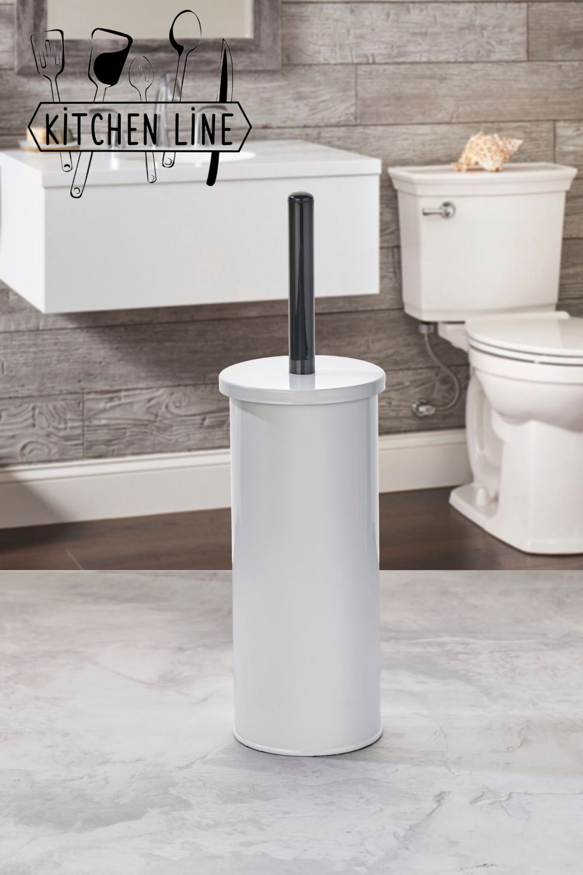 B.A.Y.NUVOLA Wc Fırçası Tuvalet Fırçası Metal Beyaz