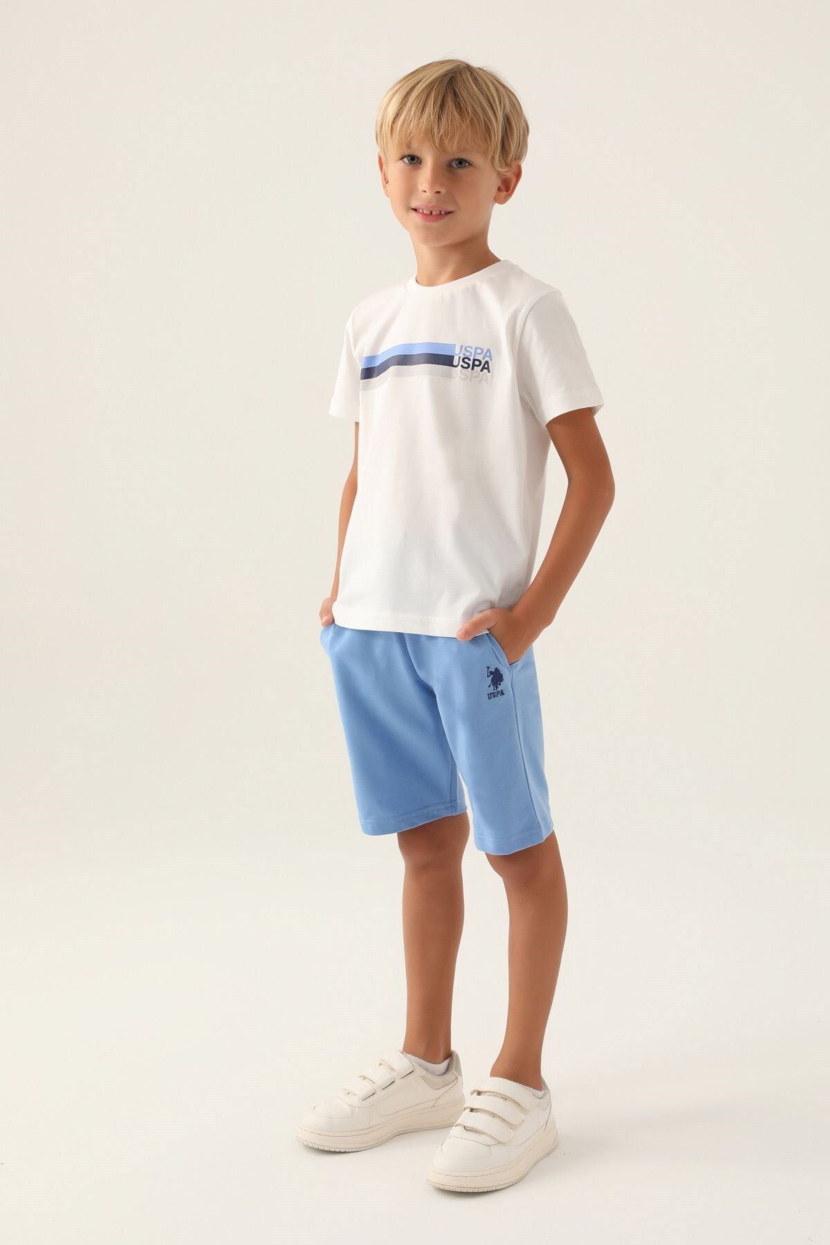 U.S. Polo Assn. U.S. Polo Assn. Erkek Çocuk Classic T-shirt-Şort Takım