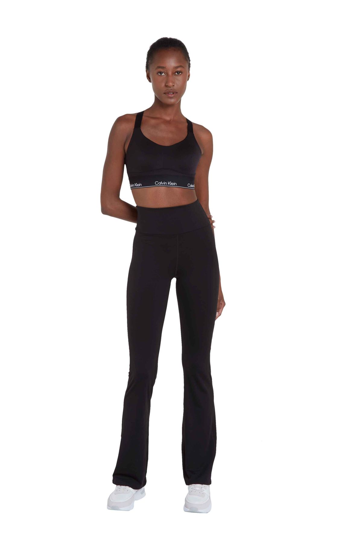 Calvin Klein Siyah Kadın U Yaka Sporcu Sütyeni 00GWS4K193BAE-WO - Sports Bra High
