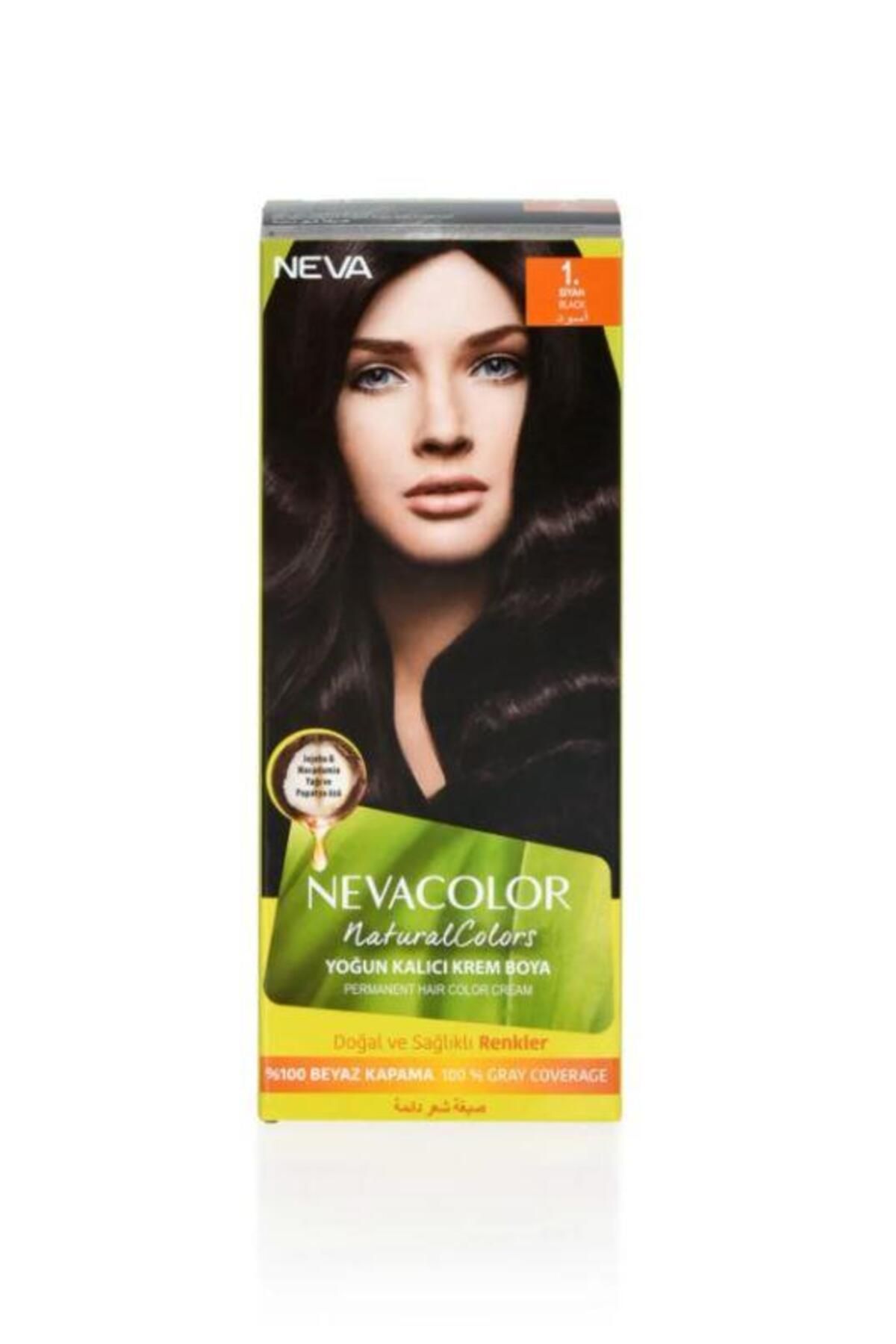 Neva Color Natural Kalıcı Saç Boyası Seti 1 Siyah