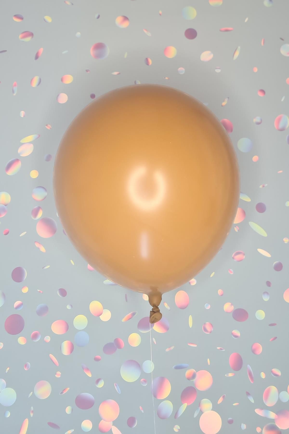PEKSHOP Retro Caramel Brown Lateks Balon 12 inç Retro Renk Balonlar 10 lu
