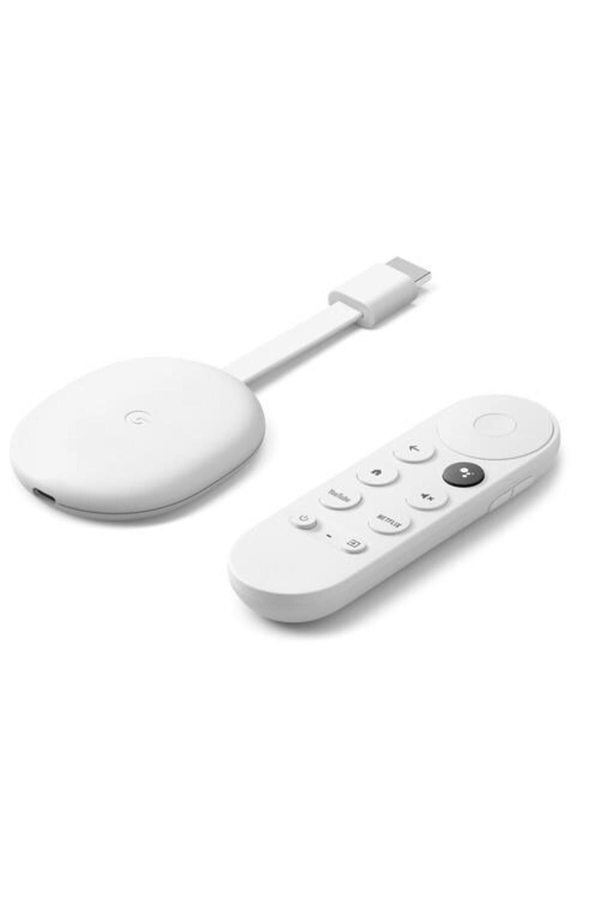 Google Chromecast Tv 4k Medya Oynatıcı Beyaz