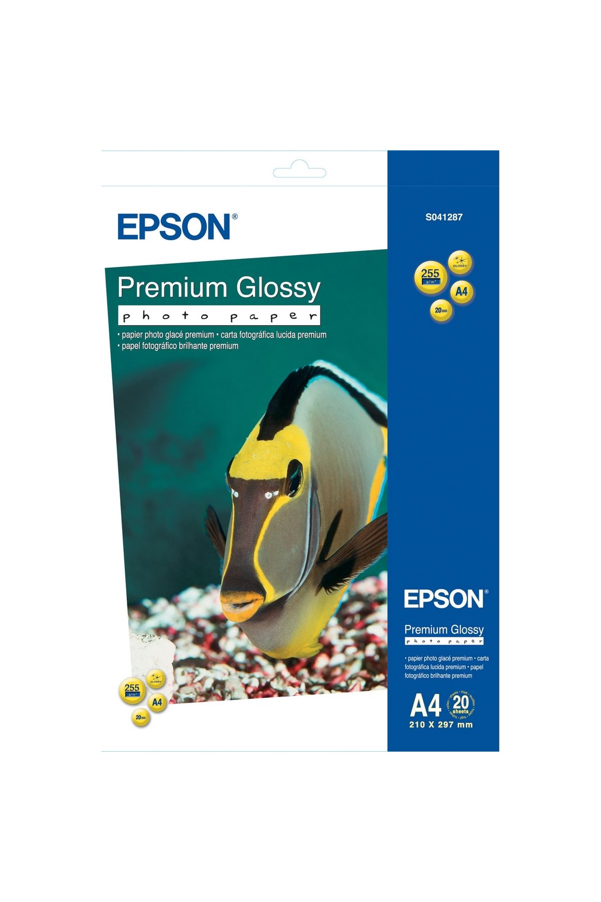 Epson Premium Glossy A4 Fotoğraf Kağıdı 255gr/m² 20 Yaprak S041287 uyumlu