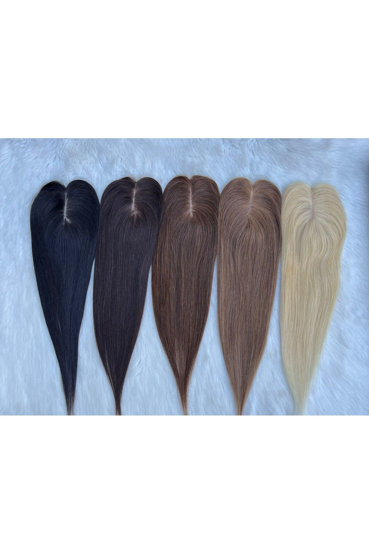 SILA Gerçek Saç Tül Tepelik - Perçem - Kahkül -Açık  Karamel Renk