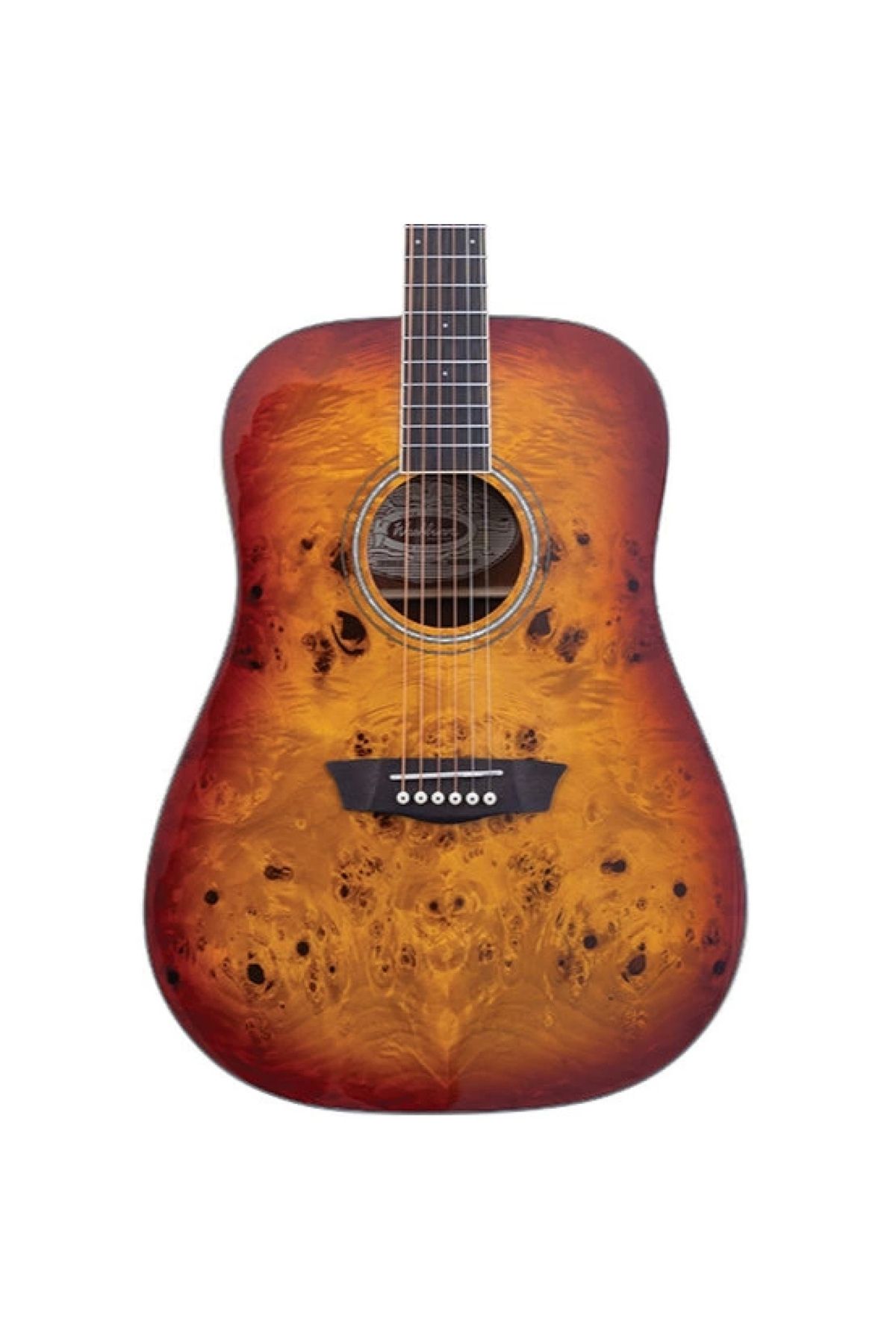 Washburn Deep Forest Burl Amber Fade Akustik Gitar