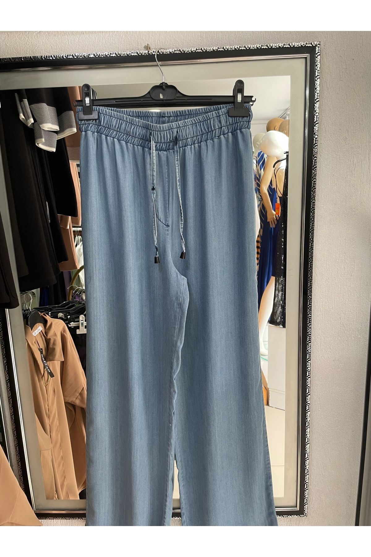 Yaren Moda Kadın yazlık duble paça ince kot pantalon