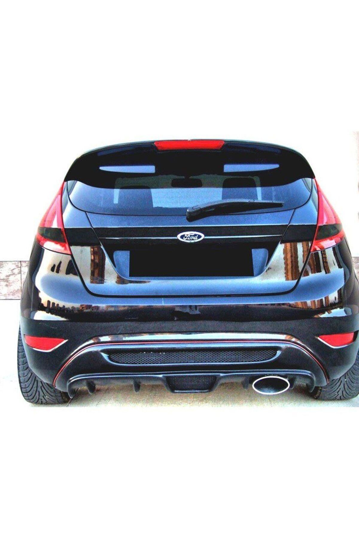 Drs Tuning Ford Fiesta Uyumlu (2009-2016) Izgaralı Arka Tampon Eki - Difüzör (PLASTİK)