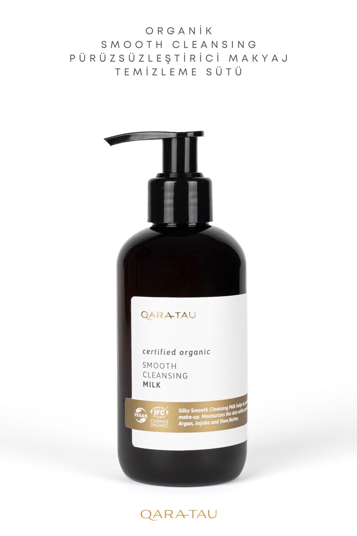 qaratau Organik Smooth Cleansing Pürüzsüzleştirici Makyaj Temizleme Sütü 200ml
