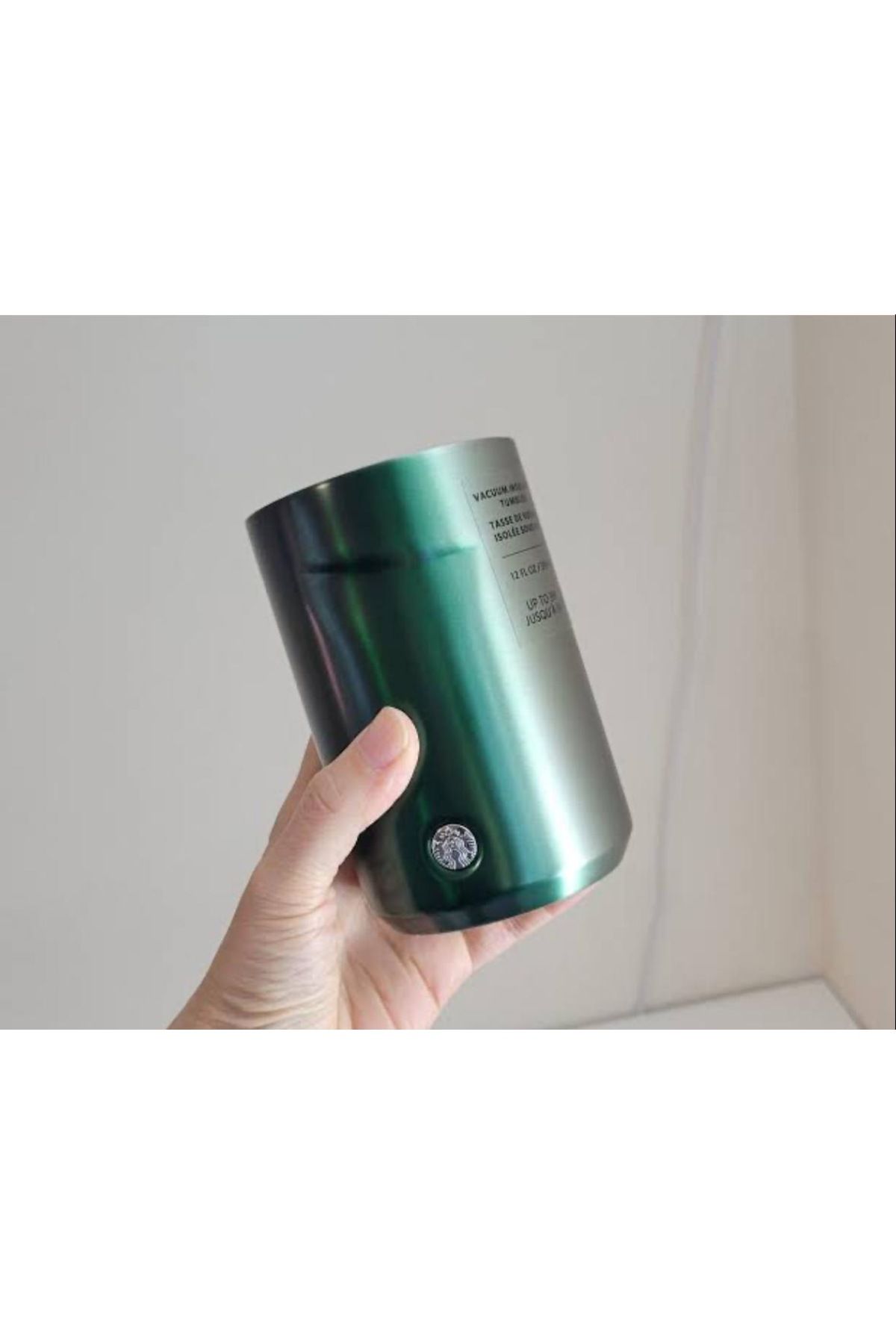 Starbucks ®Green/Silver Vacuum Insulated Stainless Steel Tumbler 12 oz 355 Ml