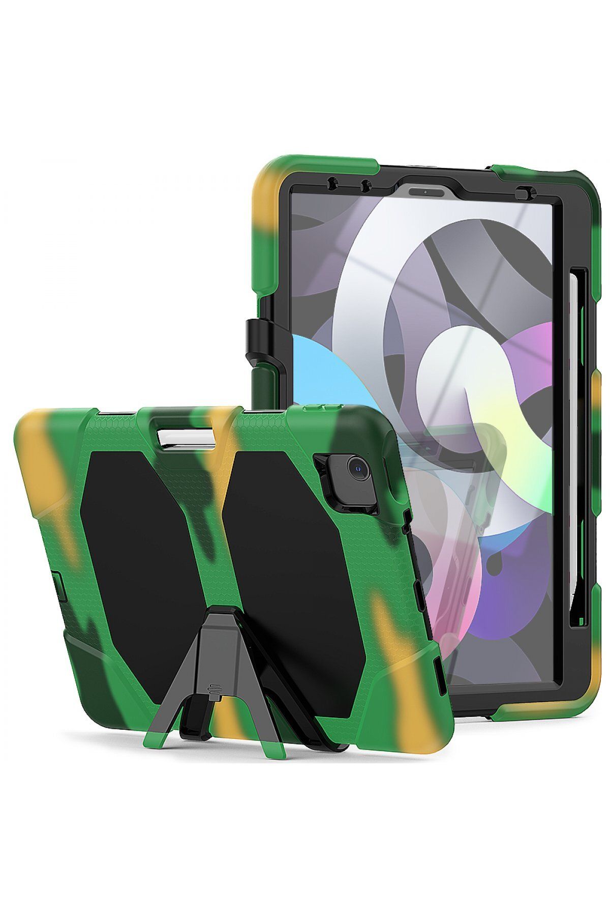 NewFace iPad Pro 11 (2020) Uyumlu Kılıf Griffin Tablet Kapak - Kamuflaj 360110