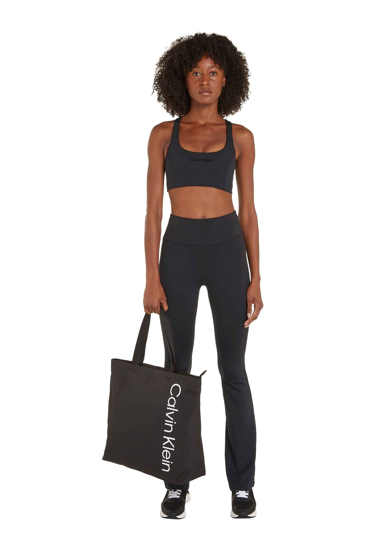Calvin Klein Siyah Kadın Tayt 00GWS4L650BAE-WO - Full Legging