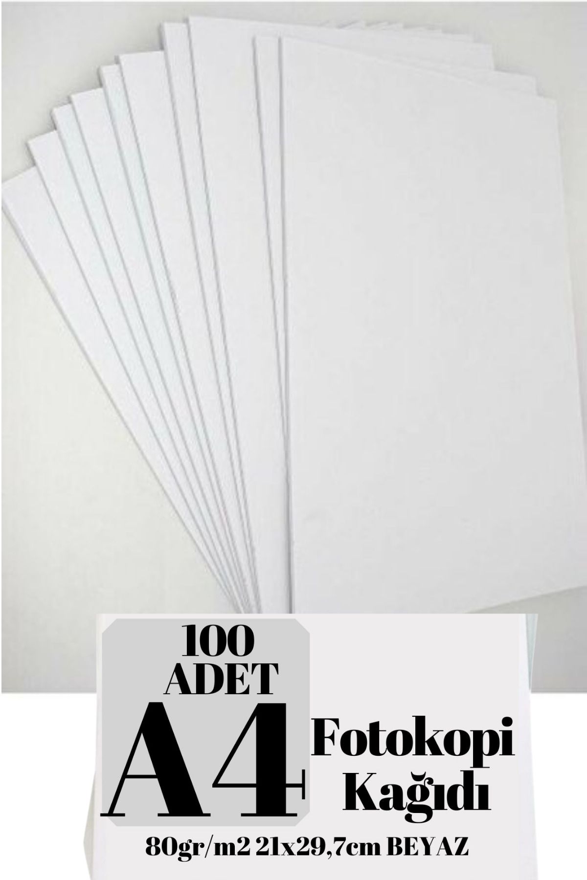 FİYPER A4 Fotokopi Kağıdı 80gr - 100'lü 5/1 Paket