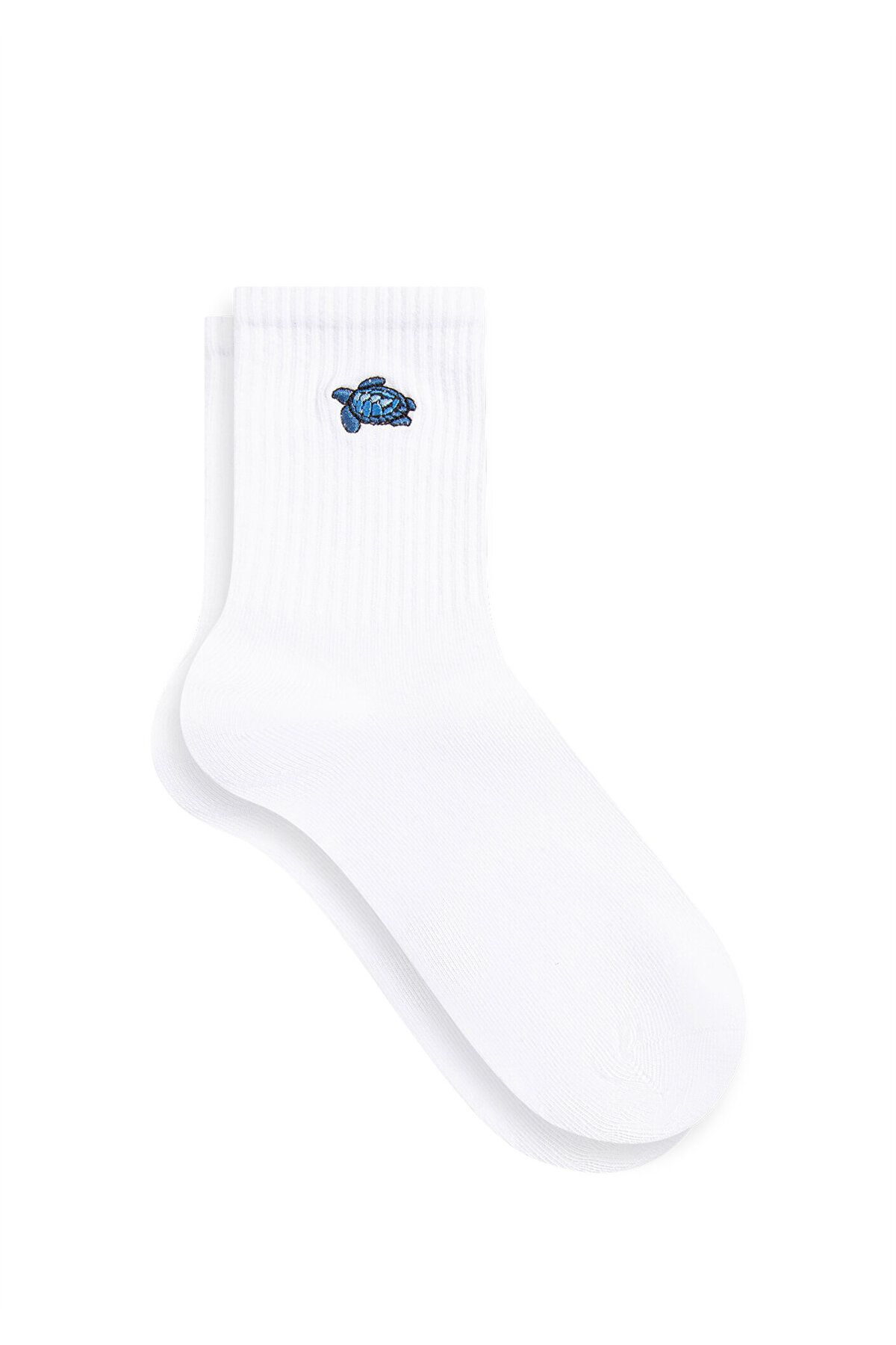 Mavi Beyaz Soket Çorap 1912444-620