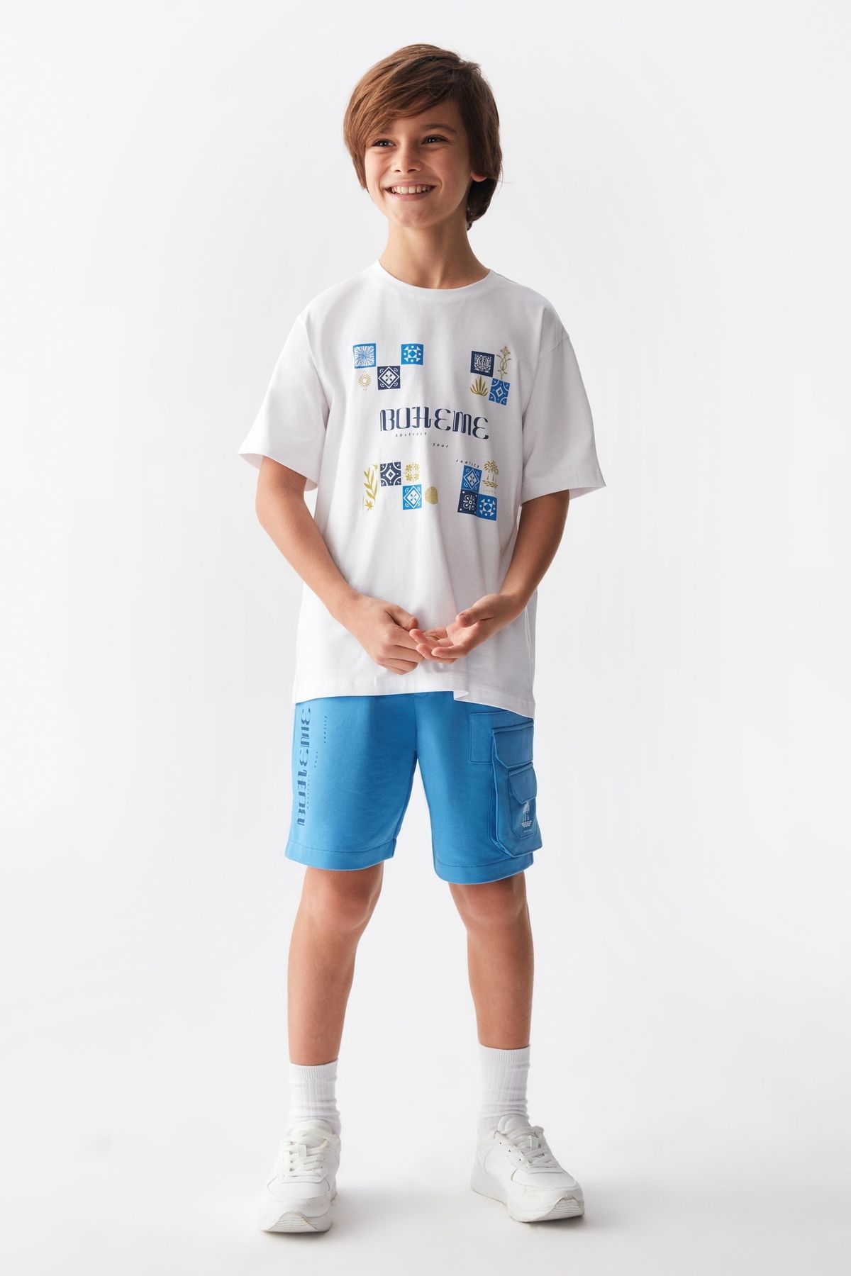 Nk Kids Boheme Erkek Çocuk T-shirt Şort Takım