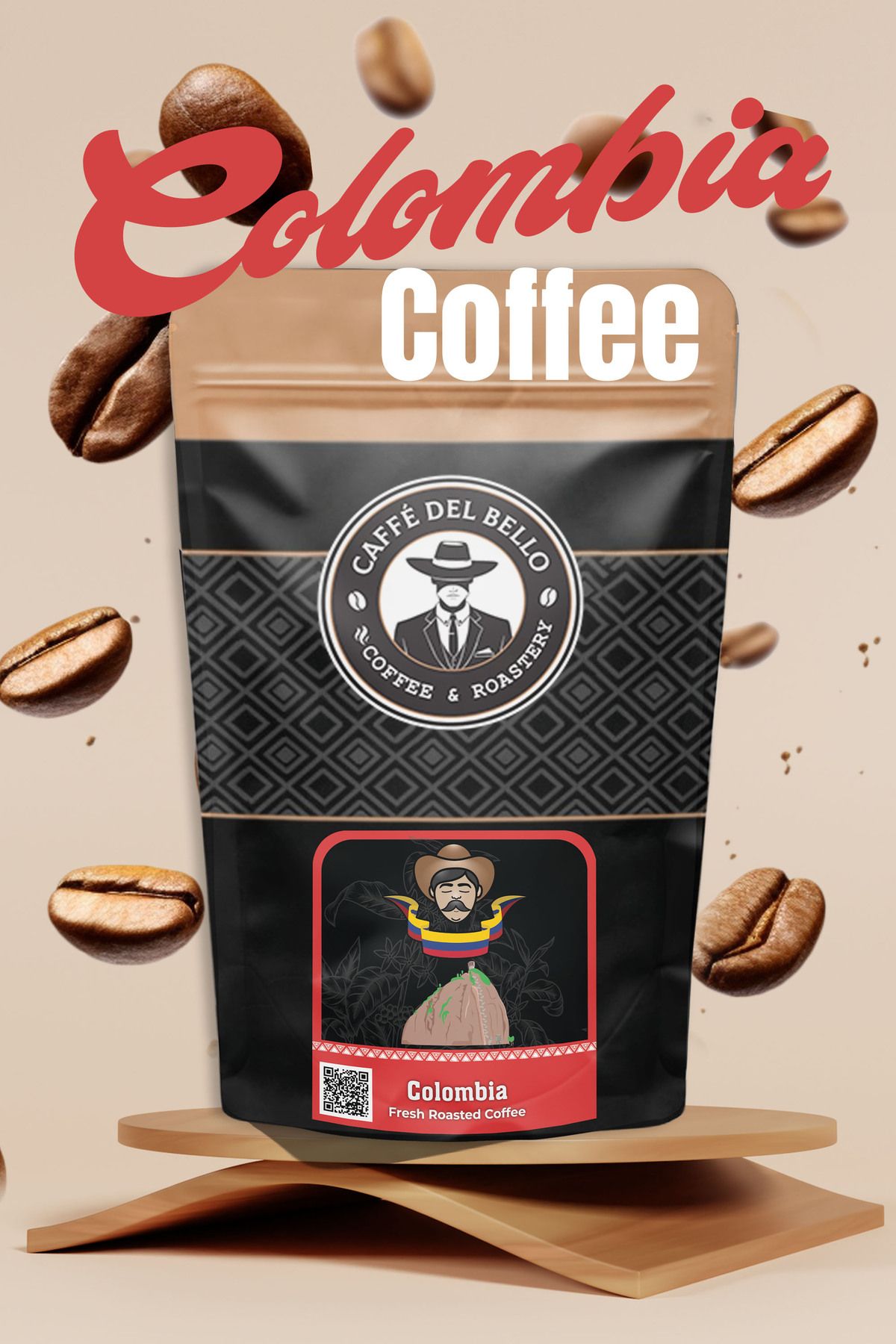 Caffe Del Bello Kolombiya Filtre Kahve 500 Gr. (ÇEKİRDEK VEYA ÖĞÜTÜLMÜŞ)