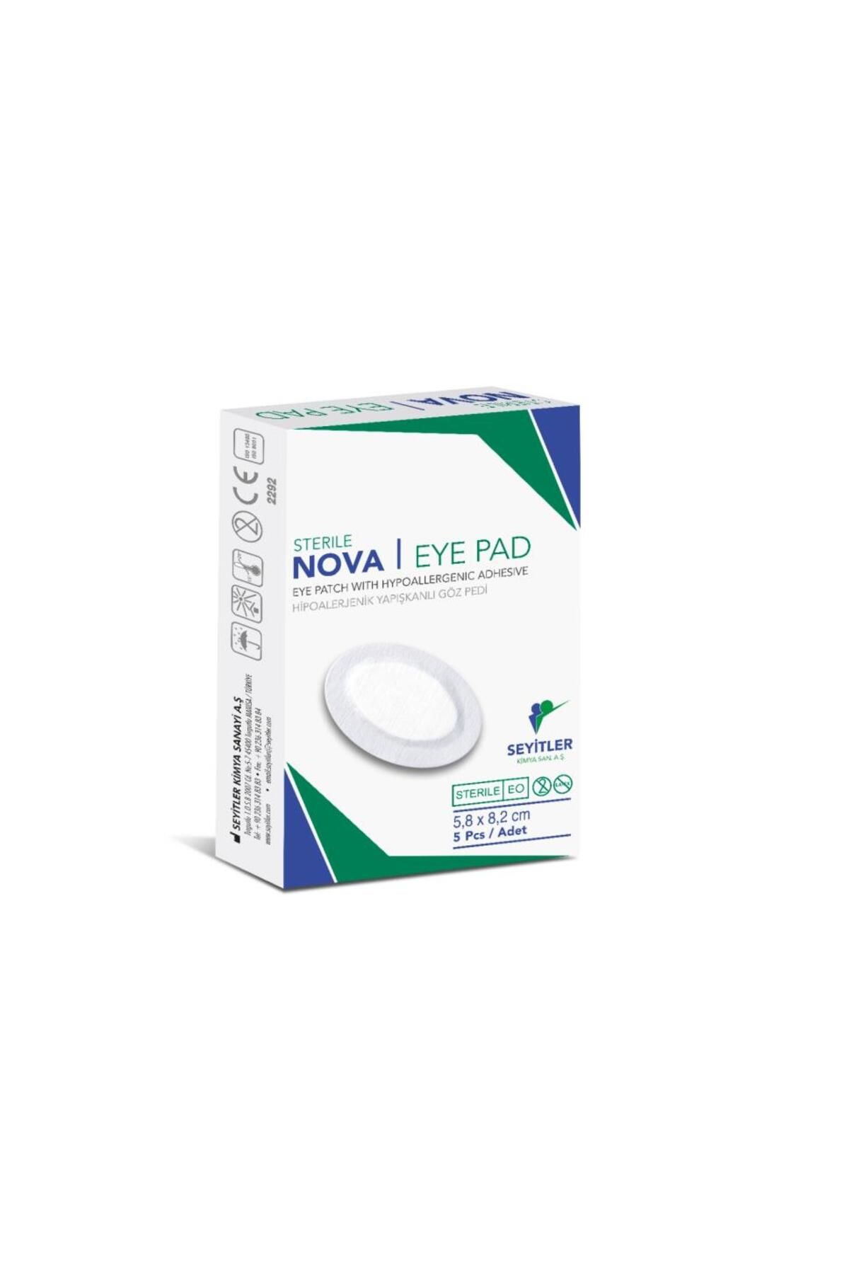 Nova Eye Ped Steril Yetişkin Göz Pedi 5 Li 1 Paket (GÖZ KAPAMA BANDI)