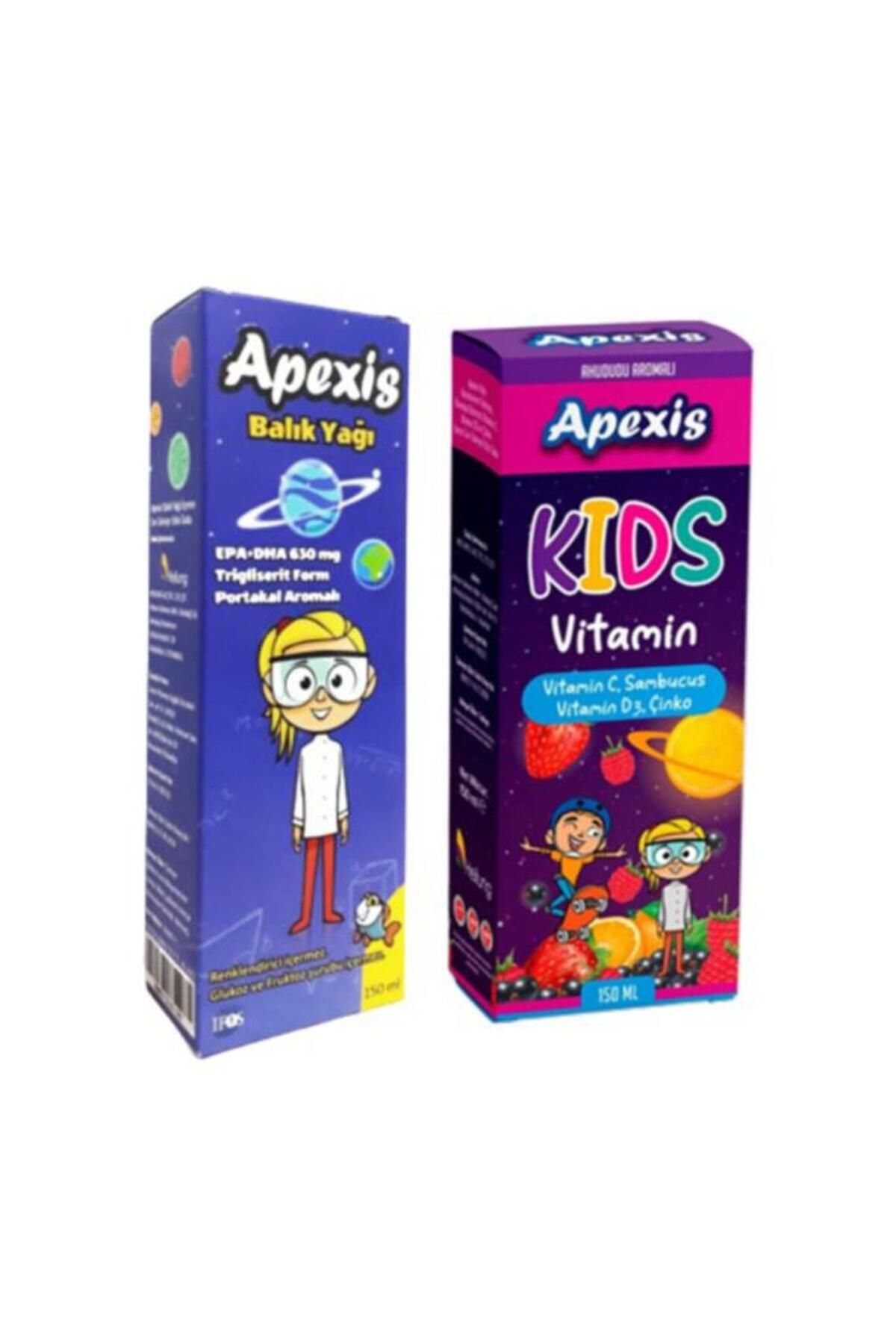 Apexis Kids Vitamin 150ml + Balık Yağı 150ml
