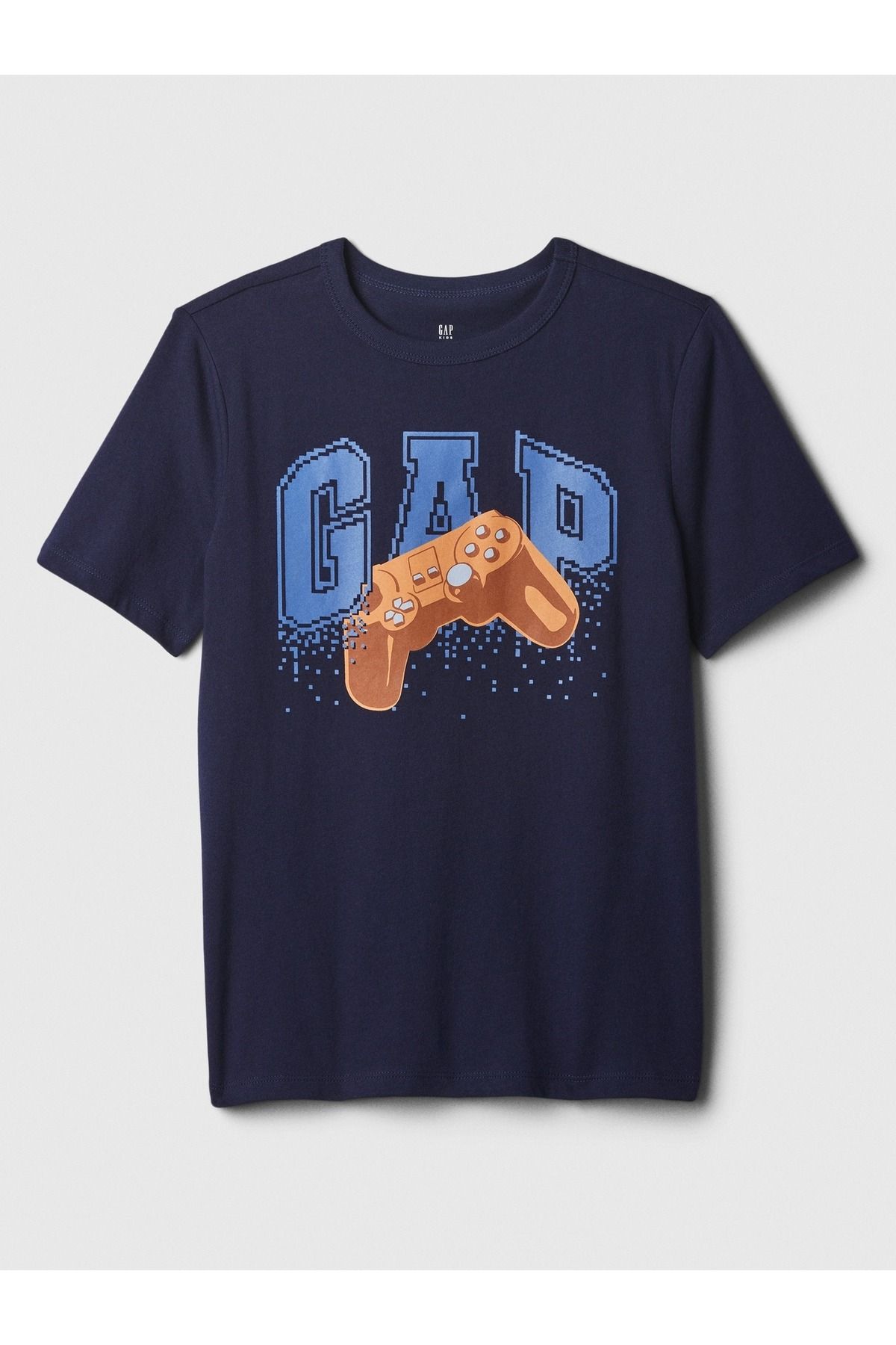 GAP Erkek Çocuk Lacivert Grafikli T-Shirt