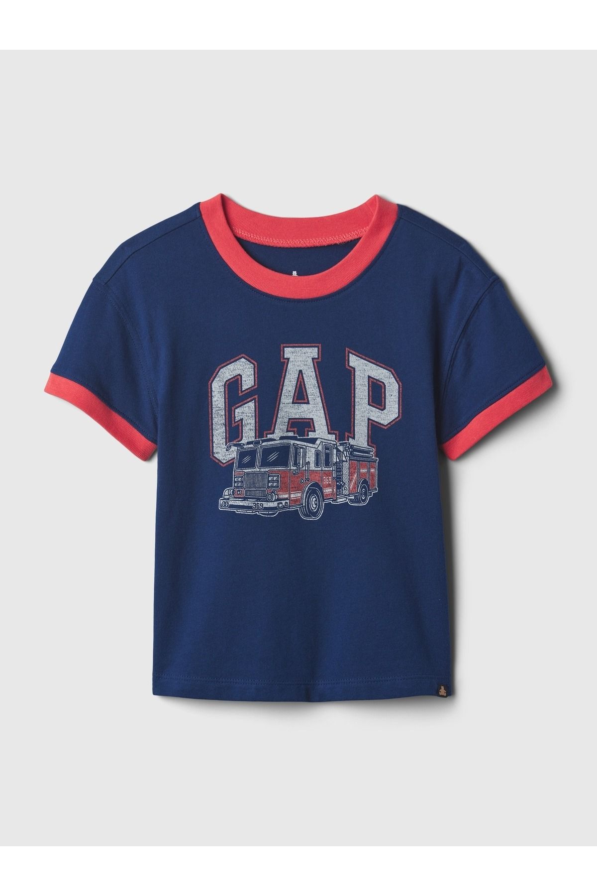 GAP Erkek Bebek Koyu Mavi Gap Logo T-Shirt