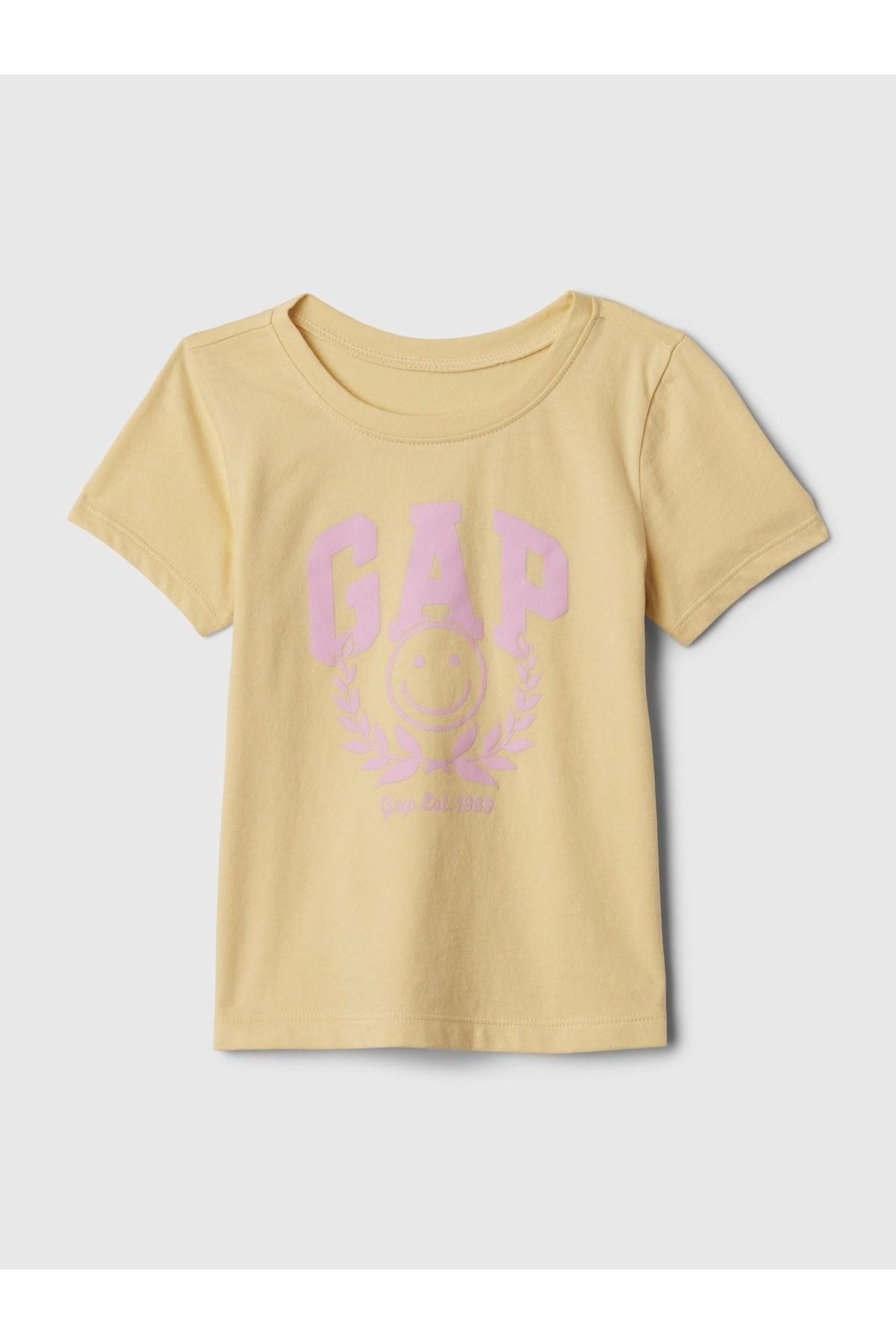 GAP Kız Bebek Sarı Gap Logo T-Shirt