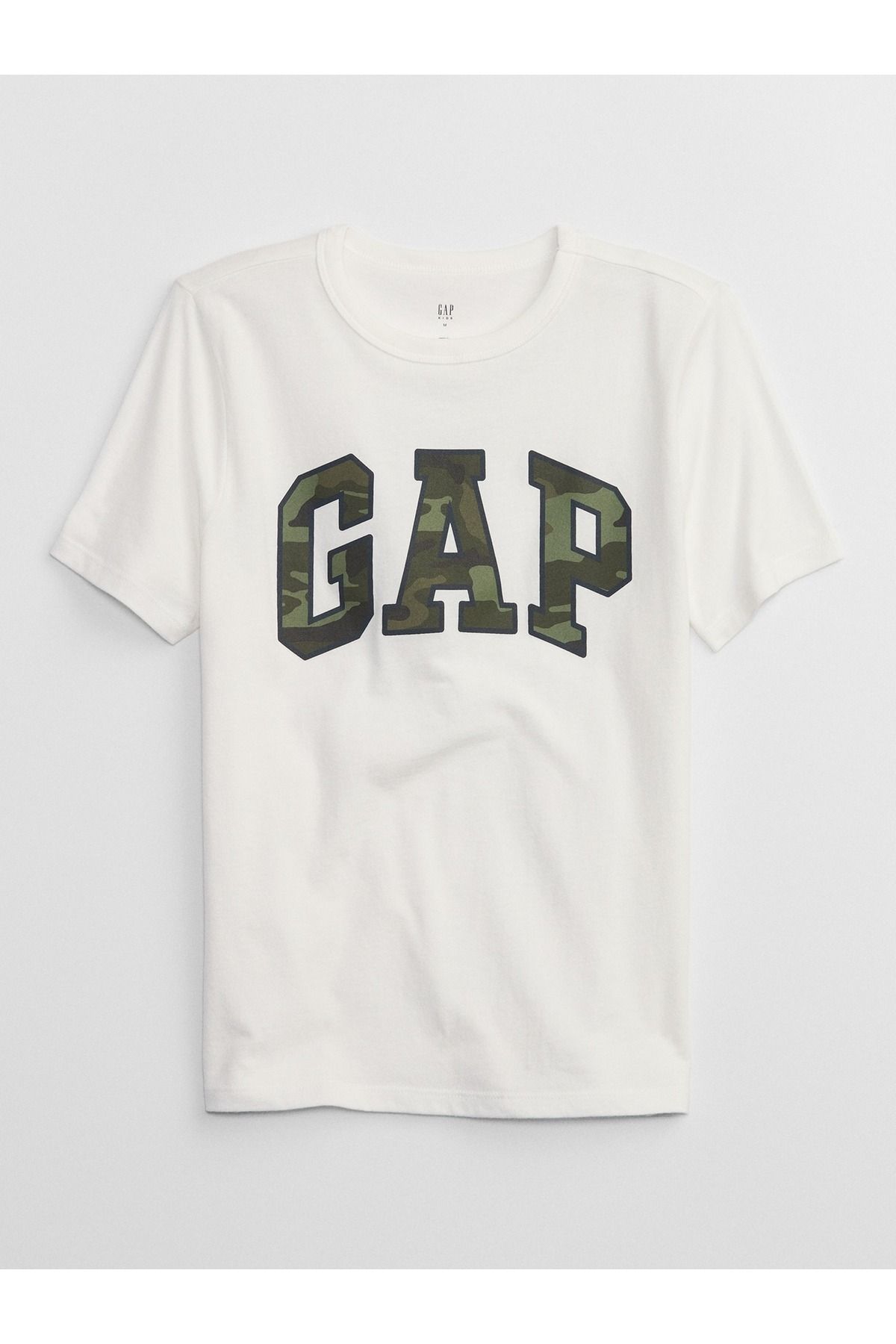 GAP Erkek Çocuk Kırık Beyaz Gap Logo T-Shirt