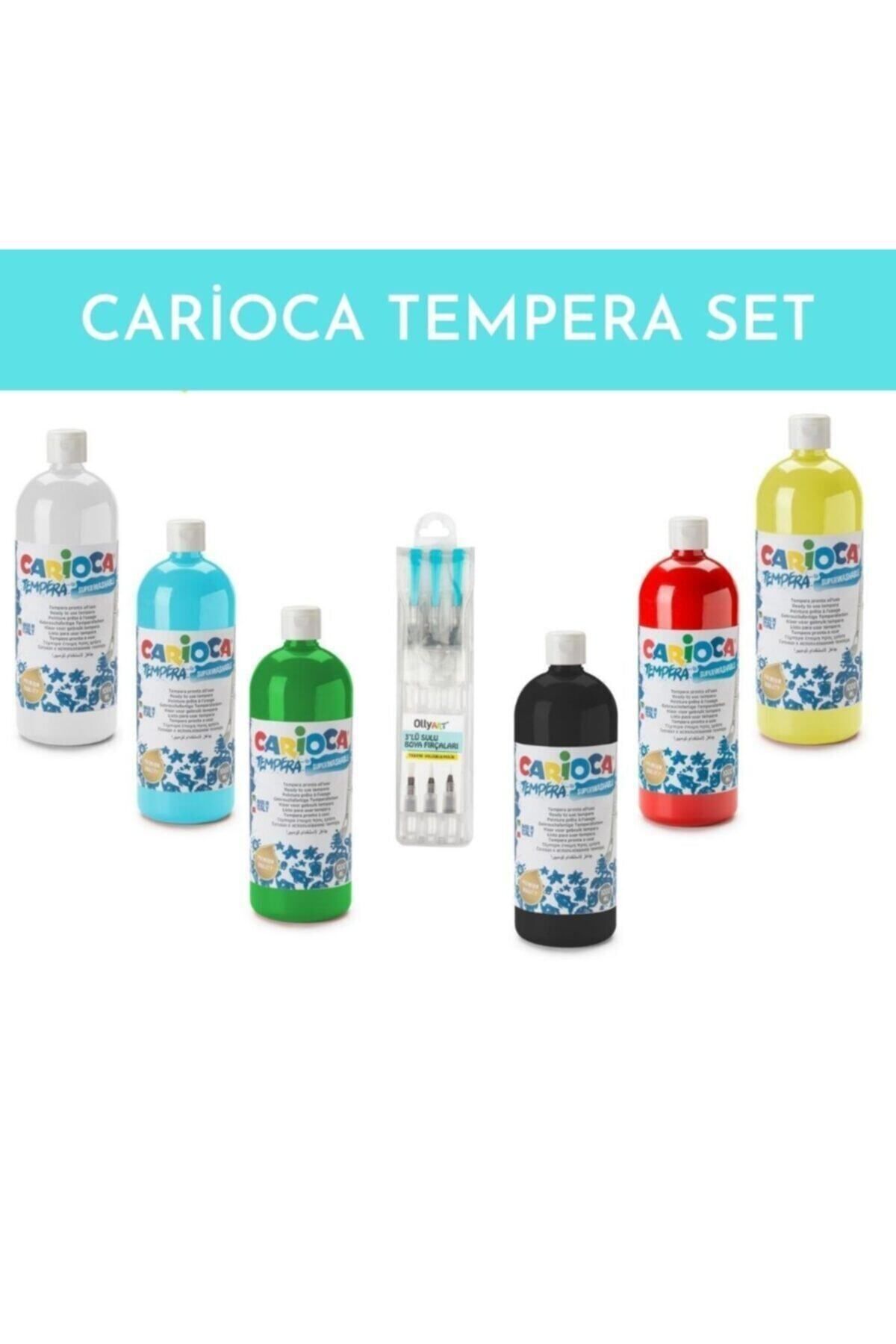 Carioca Tempera Set 1000 Mlx6 Doldurulabilir Fırça Hediyeli