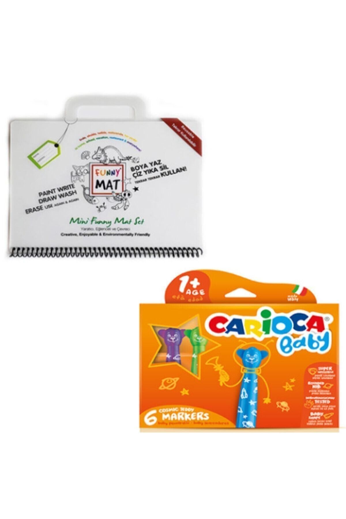 Carioca Durgun Bebe Boya Funny Mat Set (2 Ürün)