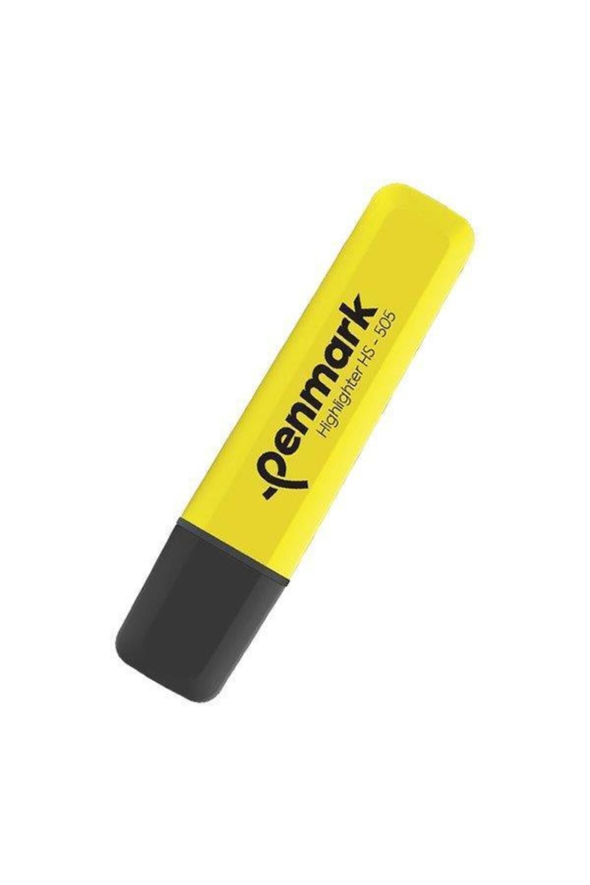 penmark Neon Fosforlu Kalem Sarı (10 LU)hs 505 01