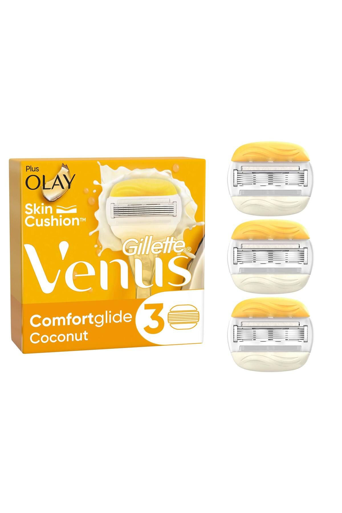 Gillette Venus Venus Comfortglide Olay Kadın Tıraş Makinesi 3'lü Yedek Başlık