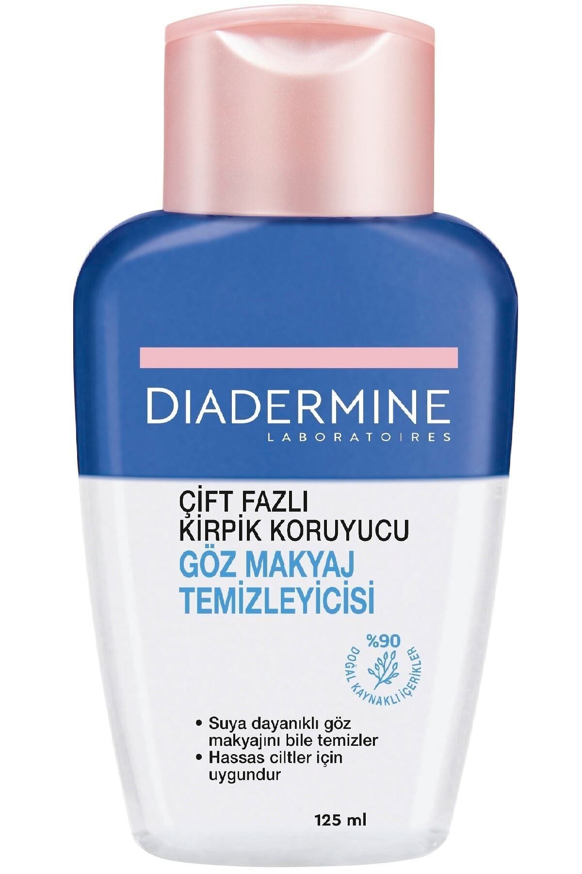 Diadermine Çift Fazlı Kirpik Koruyucu Göz Makyaj Temizleyici 125 ml