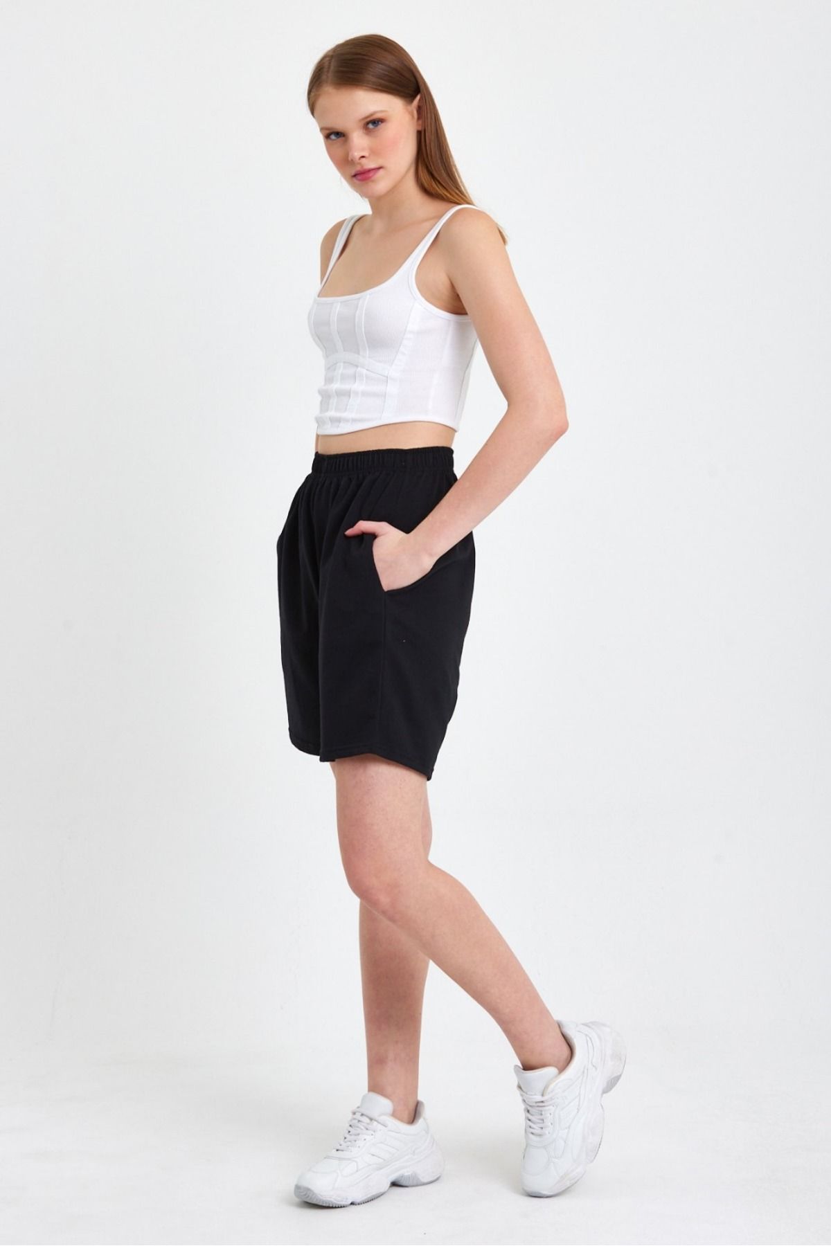 AhsenGiyim Oversize Unisex Şort Bol ve Rahat Kalıp