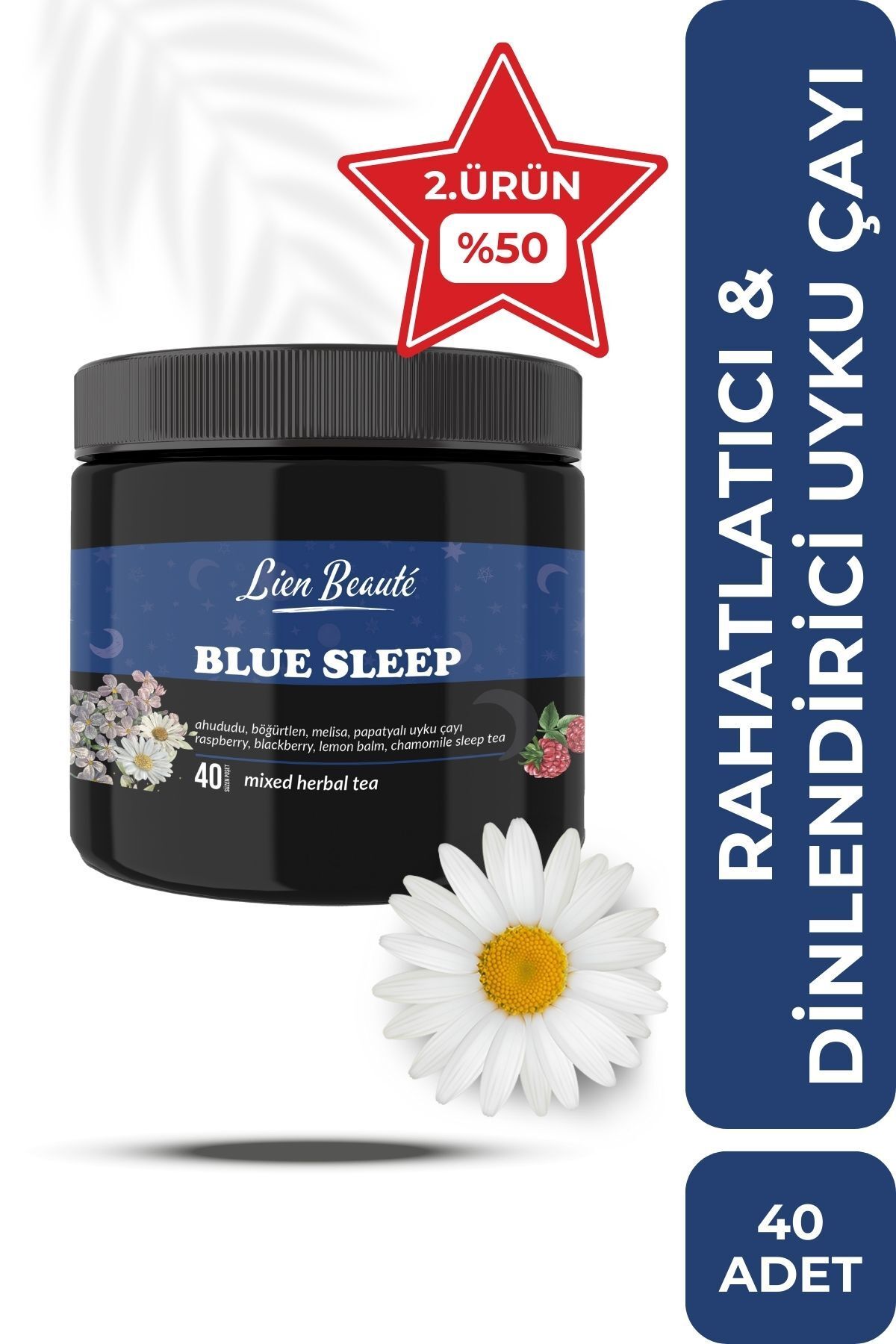 Lien Beaute Blue Sleep Rahatlama & Sakinleşmeye Yardımcı Uyku Öncesi Çay 40 Adet Süzen Poşet