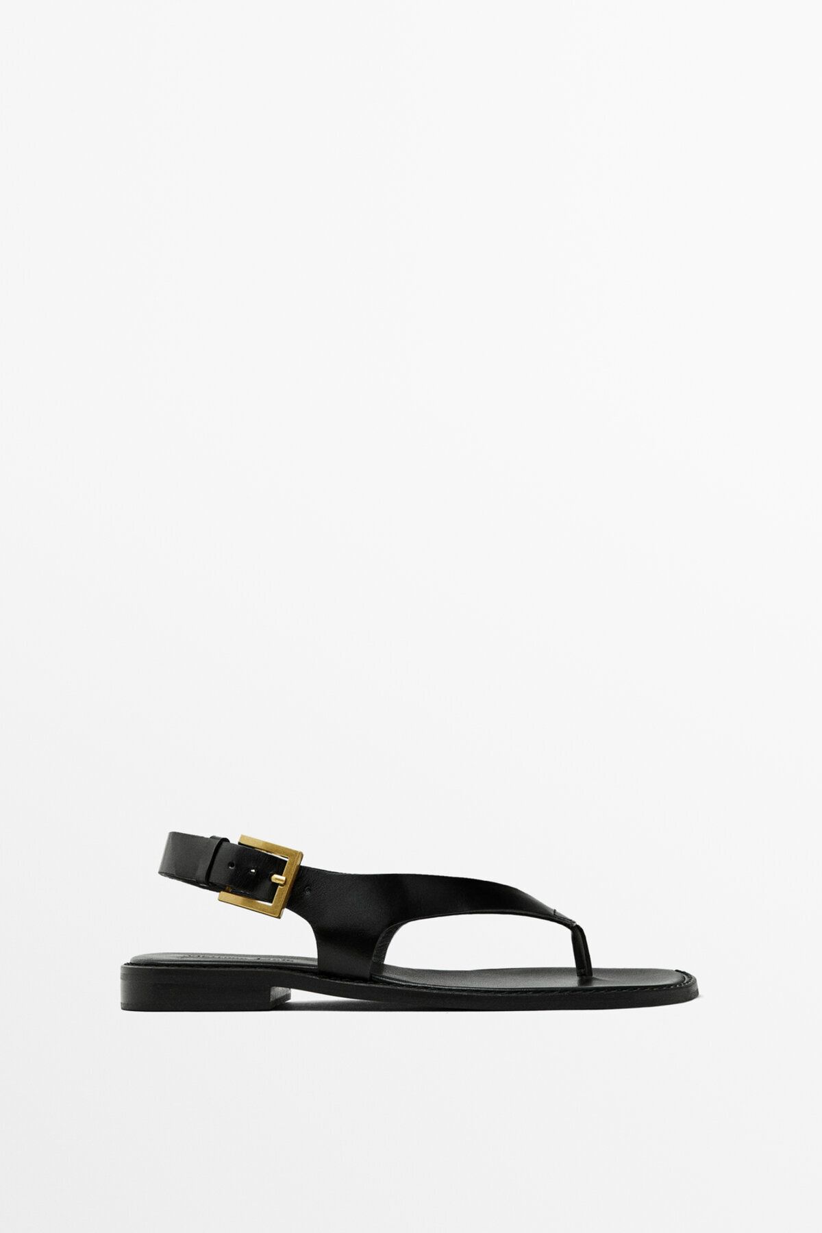 Massimo Dutti Bantlı deri sandalet