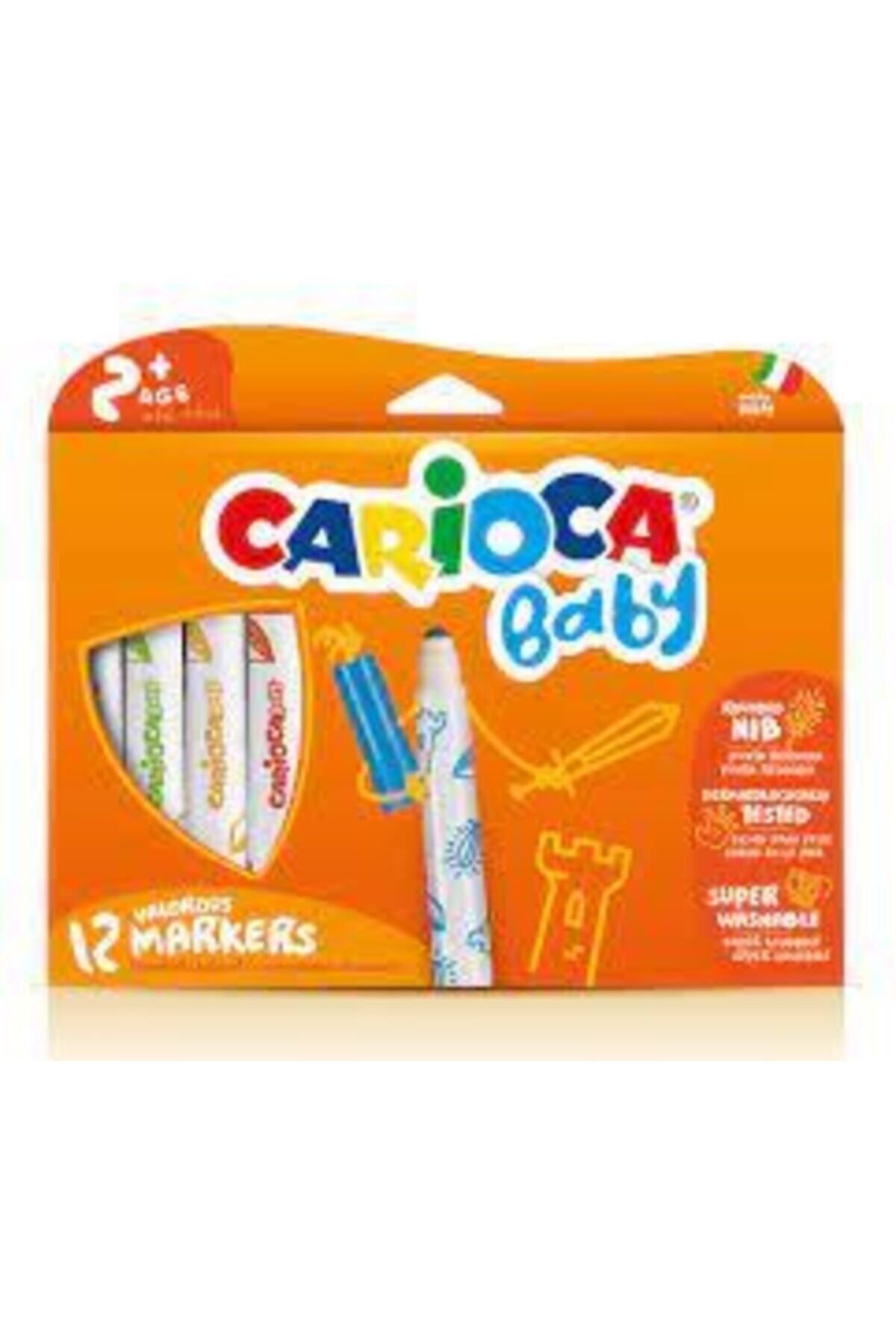 Carioca Jumbo Bebek Süper Yıkanabilir Keçeli Boya Kalemi 12 Li 42814