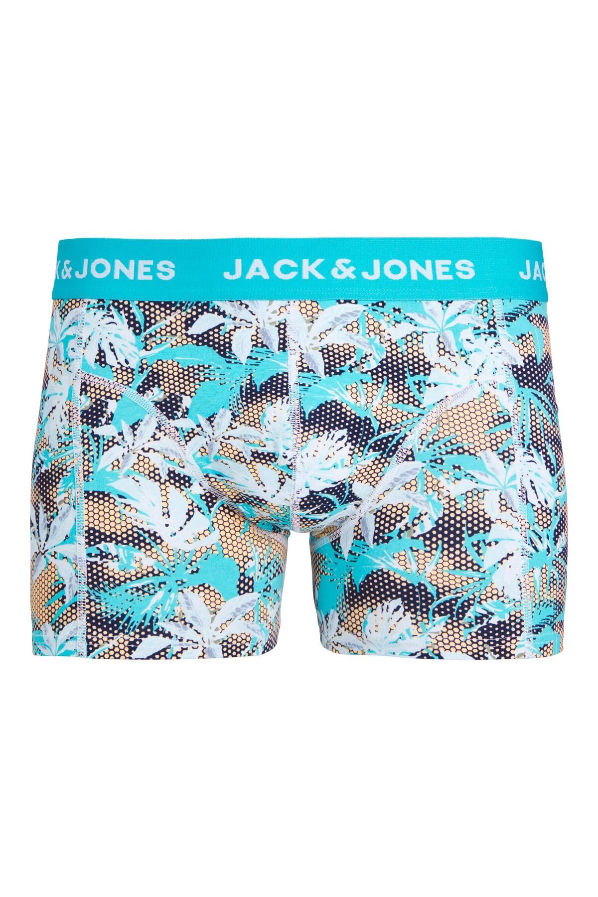 Jack & Jones Jack Jones Jcotypo Tee Ss Crew Neck Fst Erkek Mavi Deniz Şortu 12253578-07