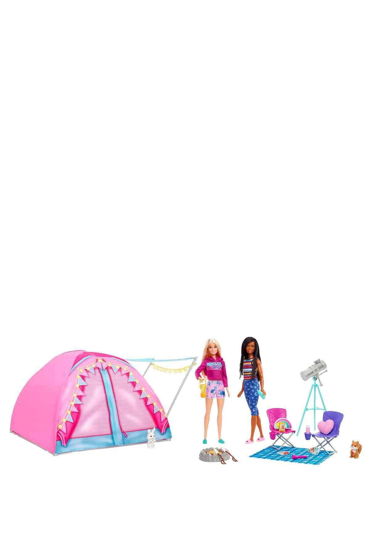 Barbie HGC18 Malibu ve Brooklyn Kampta Oyun Seti