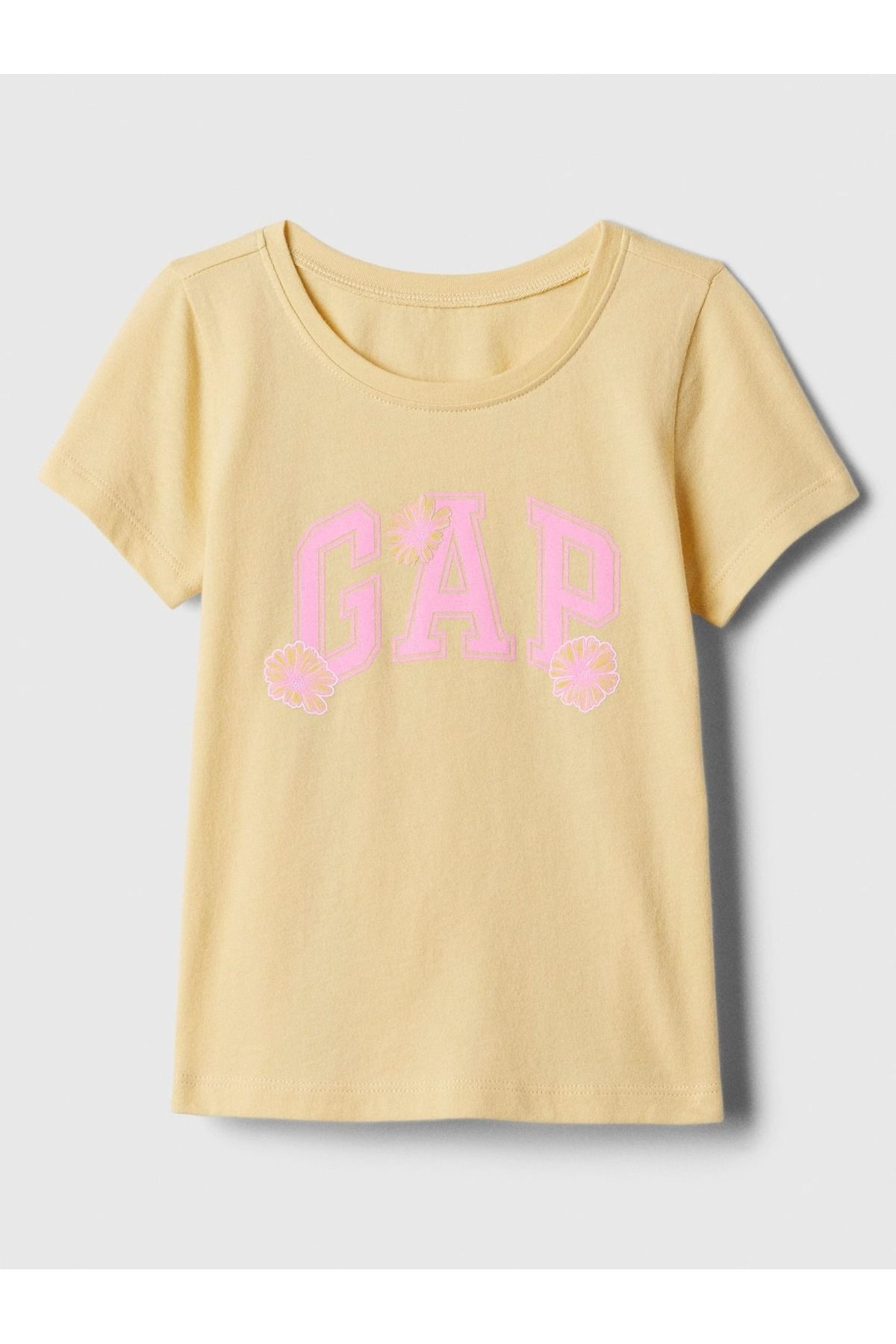 GAP Kız Bebek Sarı Grafikli T-Shirt