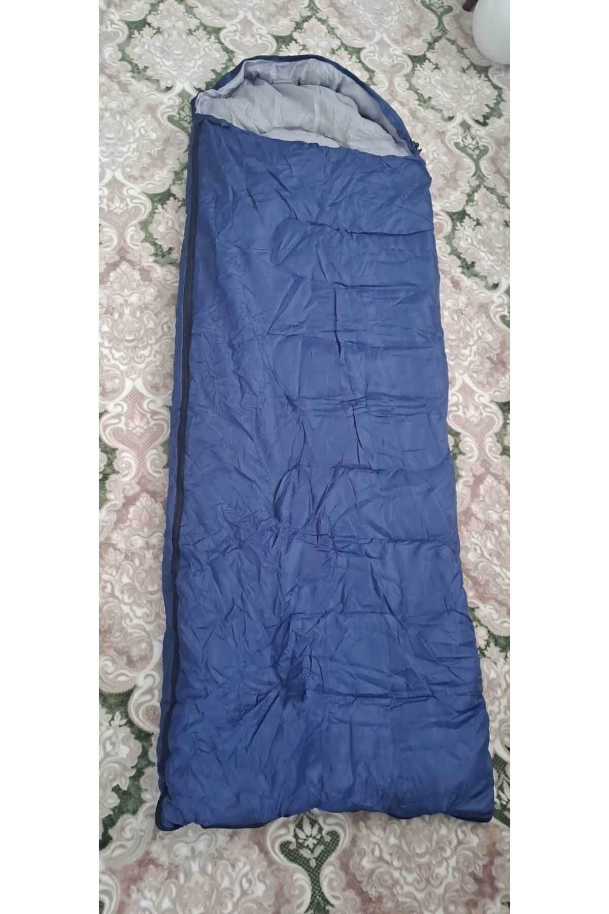 Butik Kamp Malzemeleri Düz başlık 180 25 cm lacivert  uyku tulumu