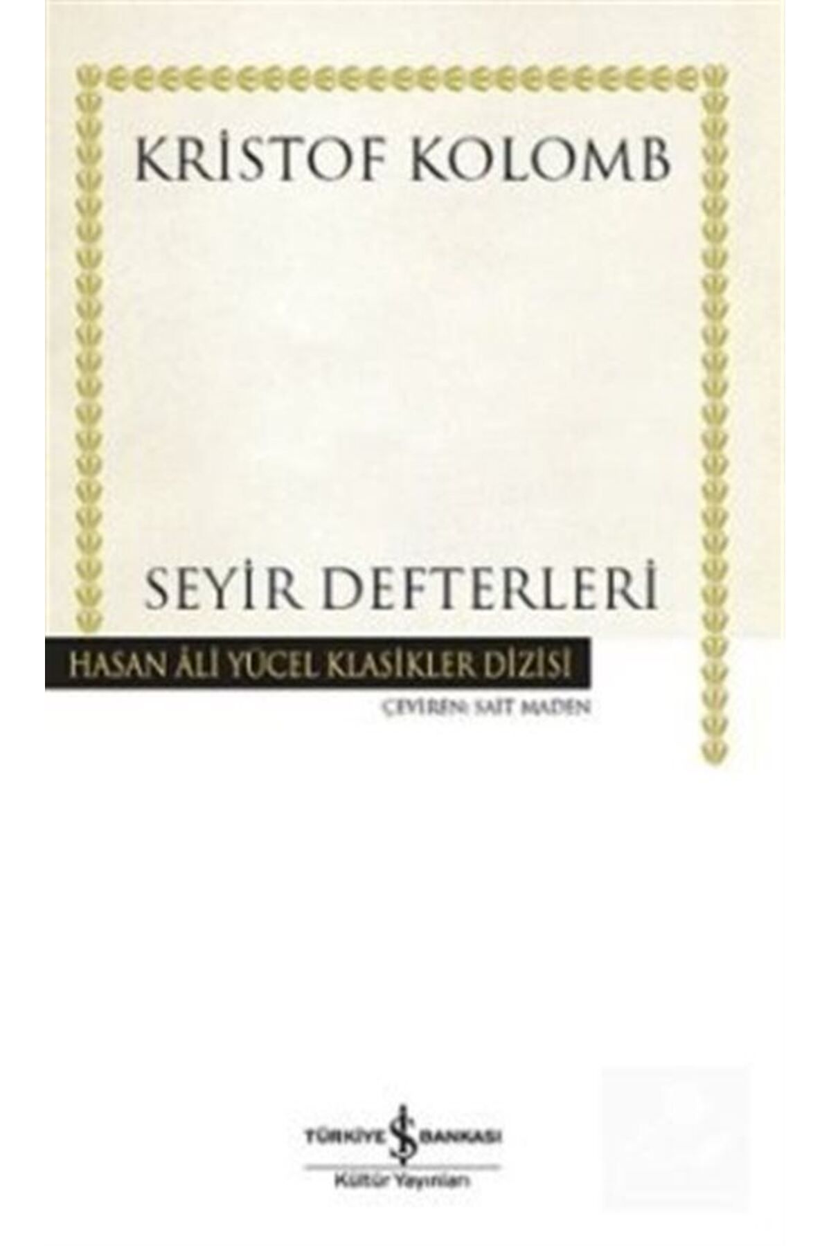 Türkiye İş Bankası Kültür Yayınları Seyir Defterleri (KARTON KAPAK)
