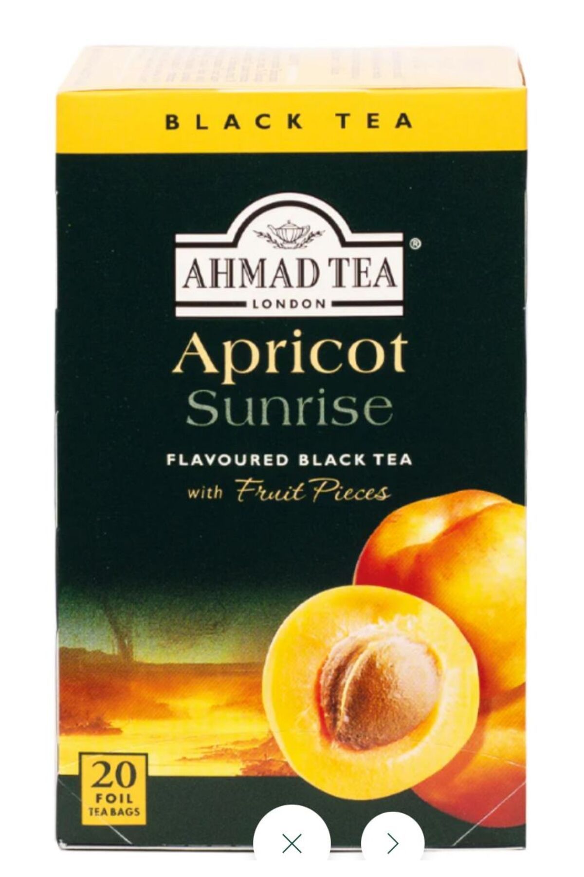 Ahmad Tea Organik Kayısılı Siyah Çay- Apricot Sunrise Fruit Black Tea - 20 Teabags