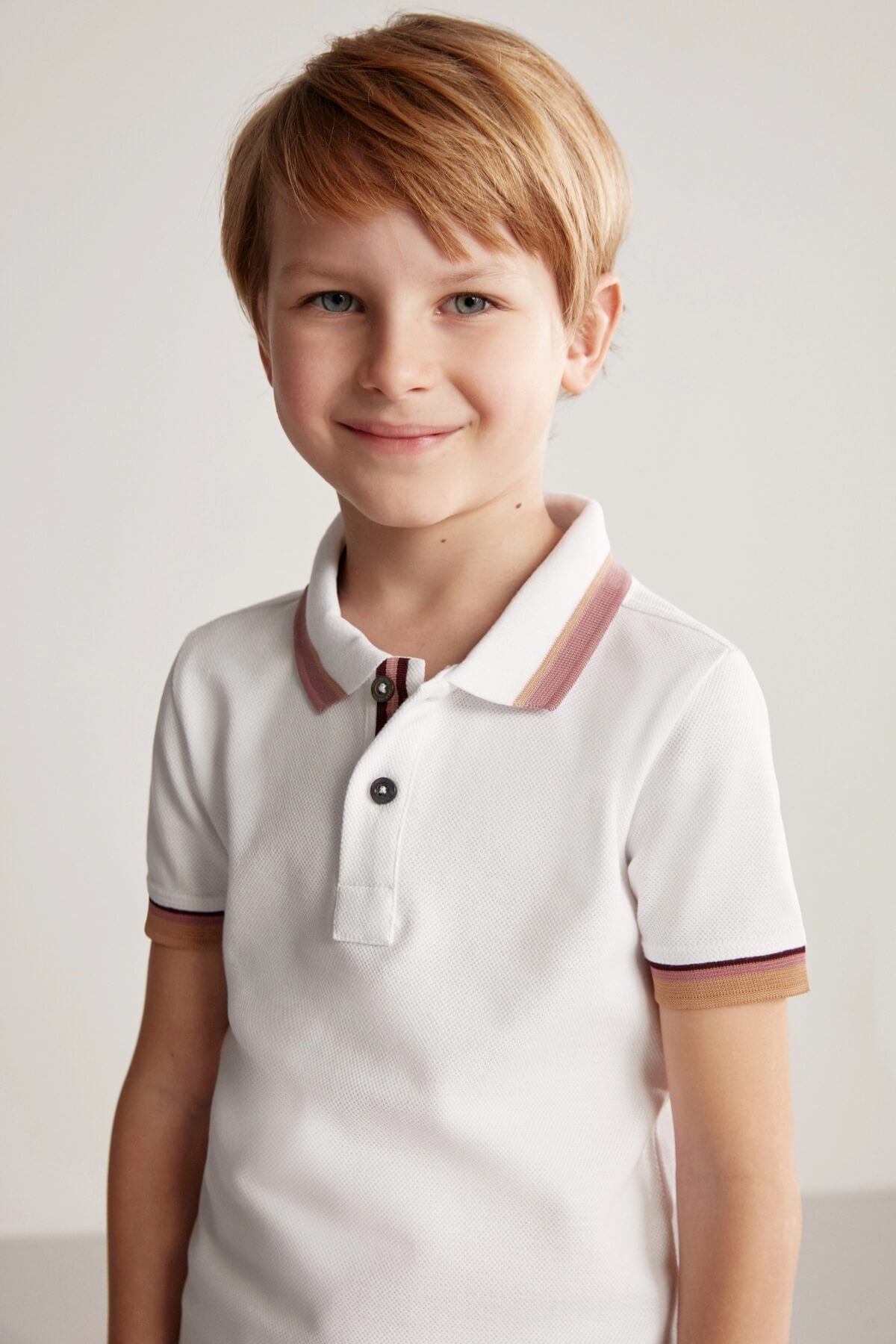 Hemington Pike Pamuk Beyaz Çocuk Polo T-shirt