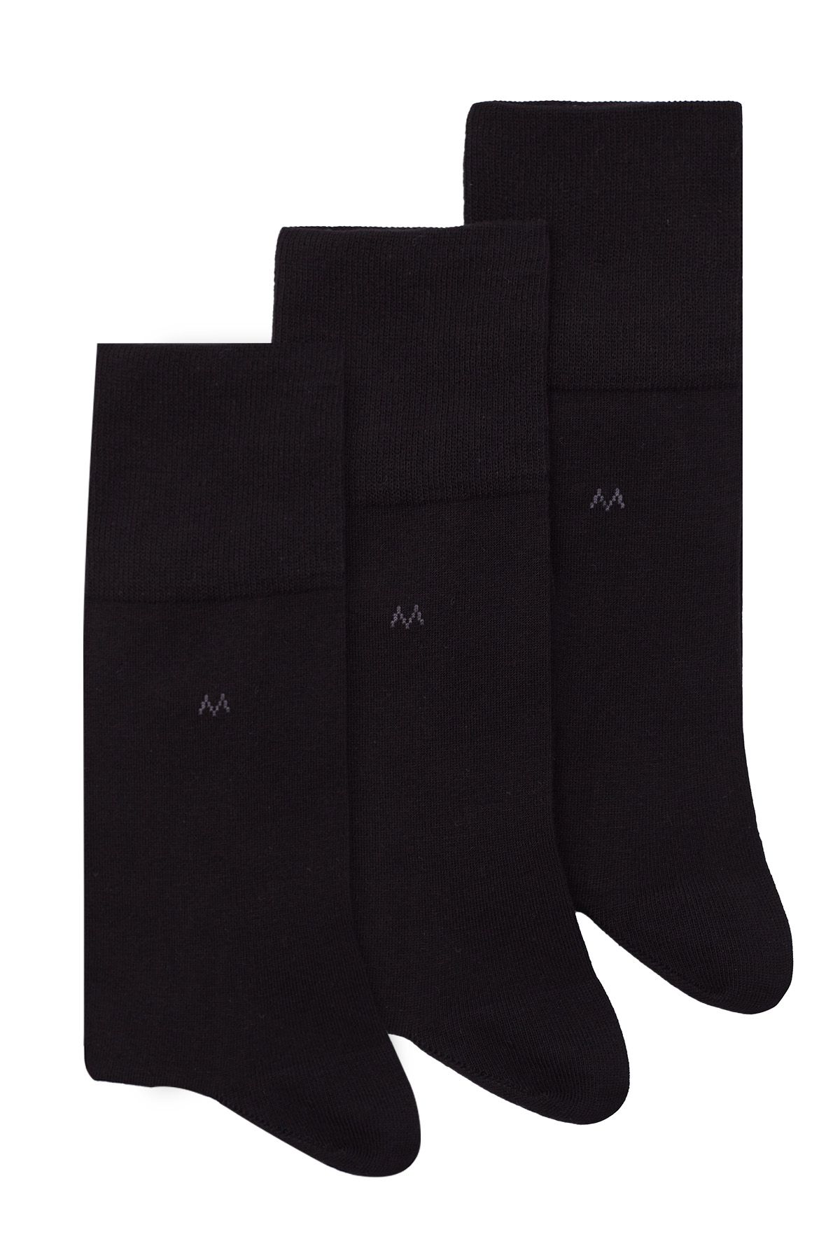 Hemington Pamuklu Siyah Üçlü Çorap Seti